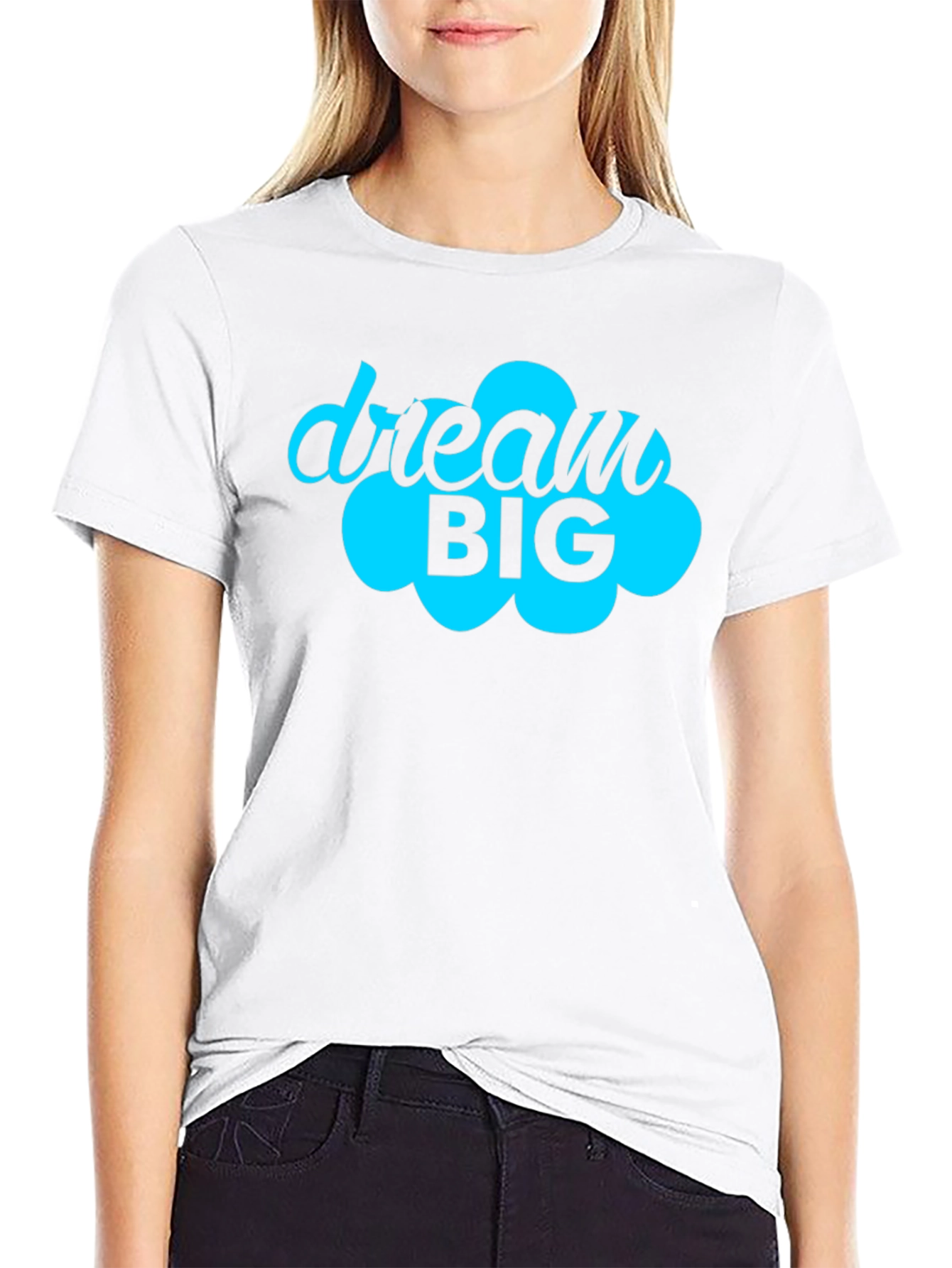 Dream Big Graphic Tee - Motivational Black T-Shirt