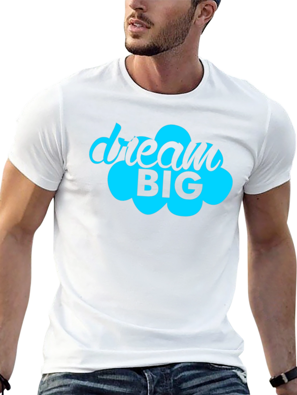 Dream Big Graphic Tee - Motivational Black T-Shirt