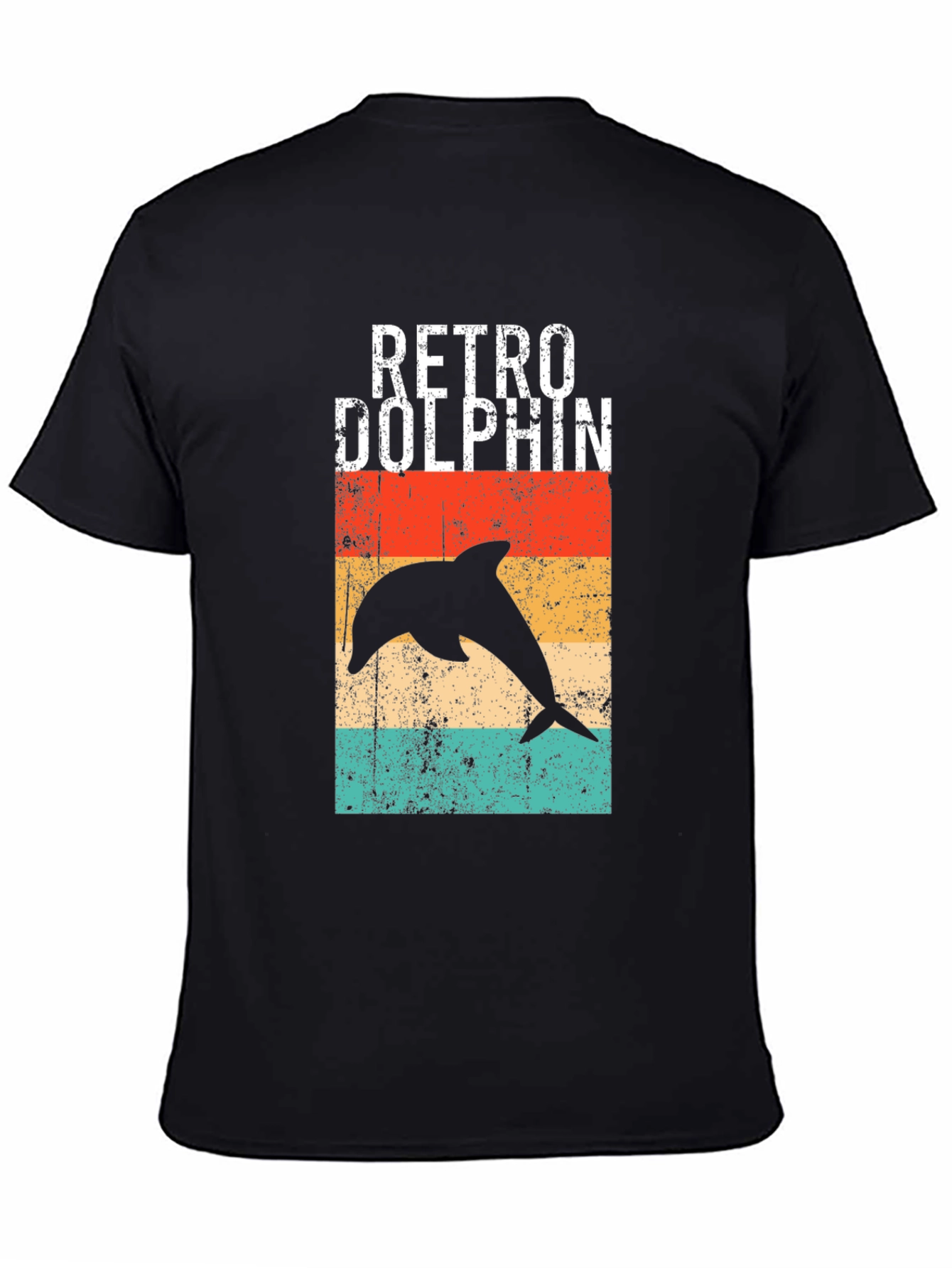 Retro Dolphin Graphic T-Shirt - Vintage Style