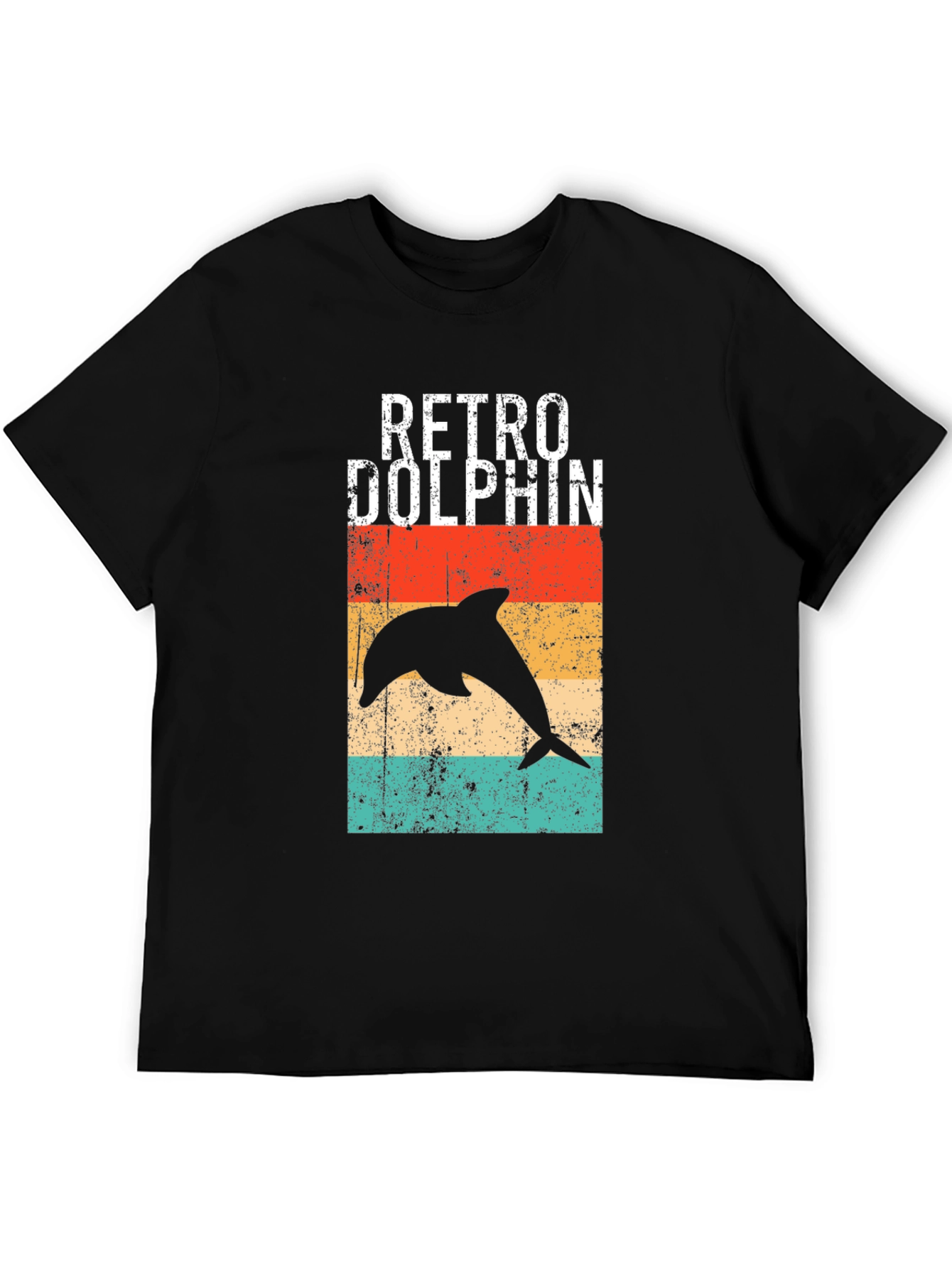 Retro Dolphin Graphic T-Shirt - Vintage Style