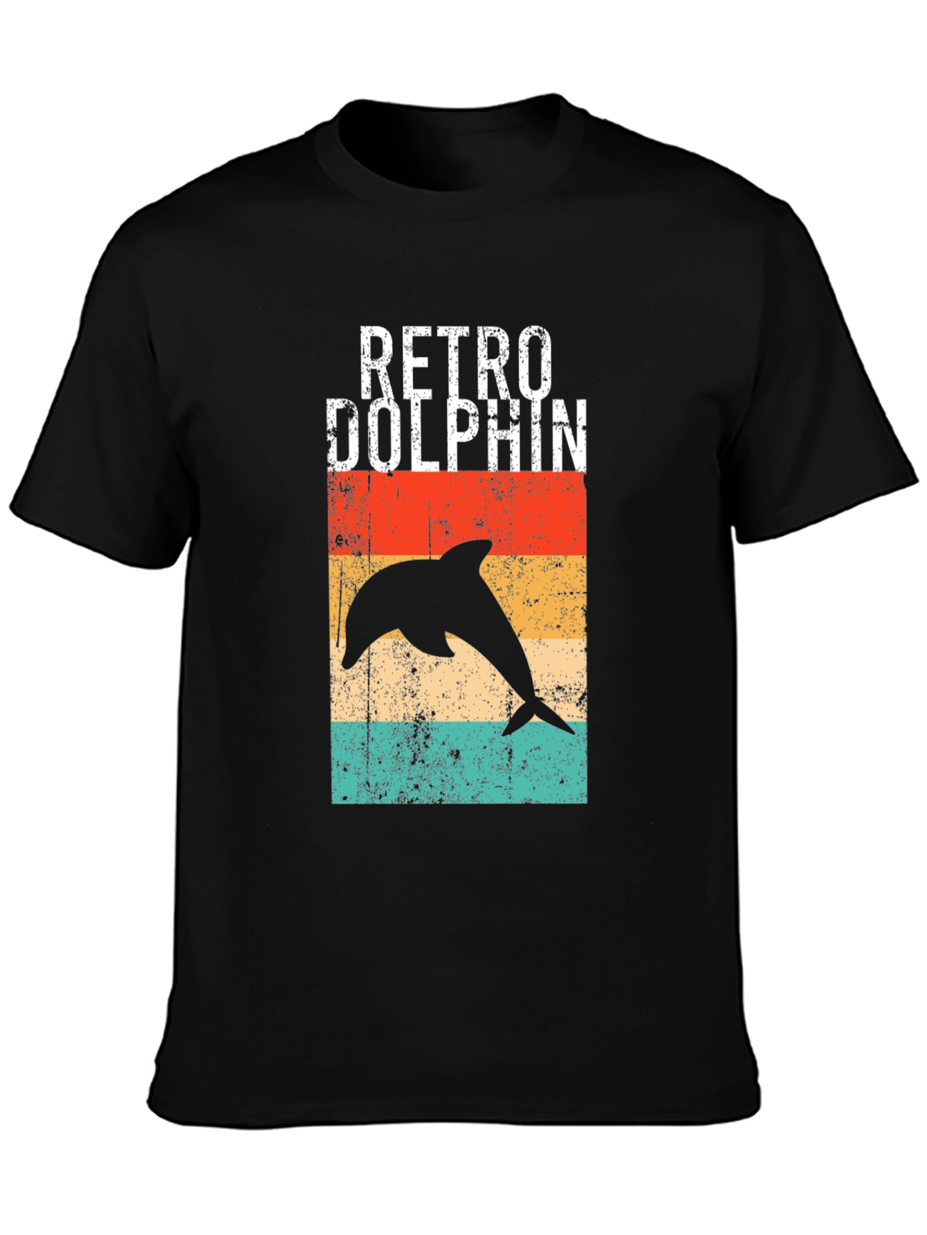 Retro Dolphin Graphic T-Shirt - Vintage Style