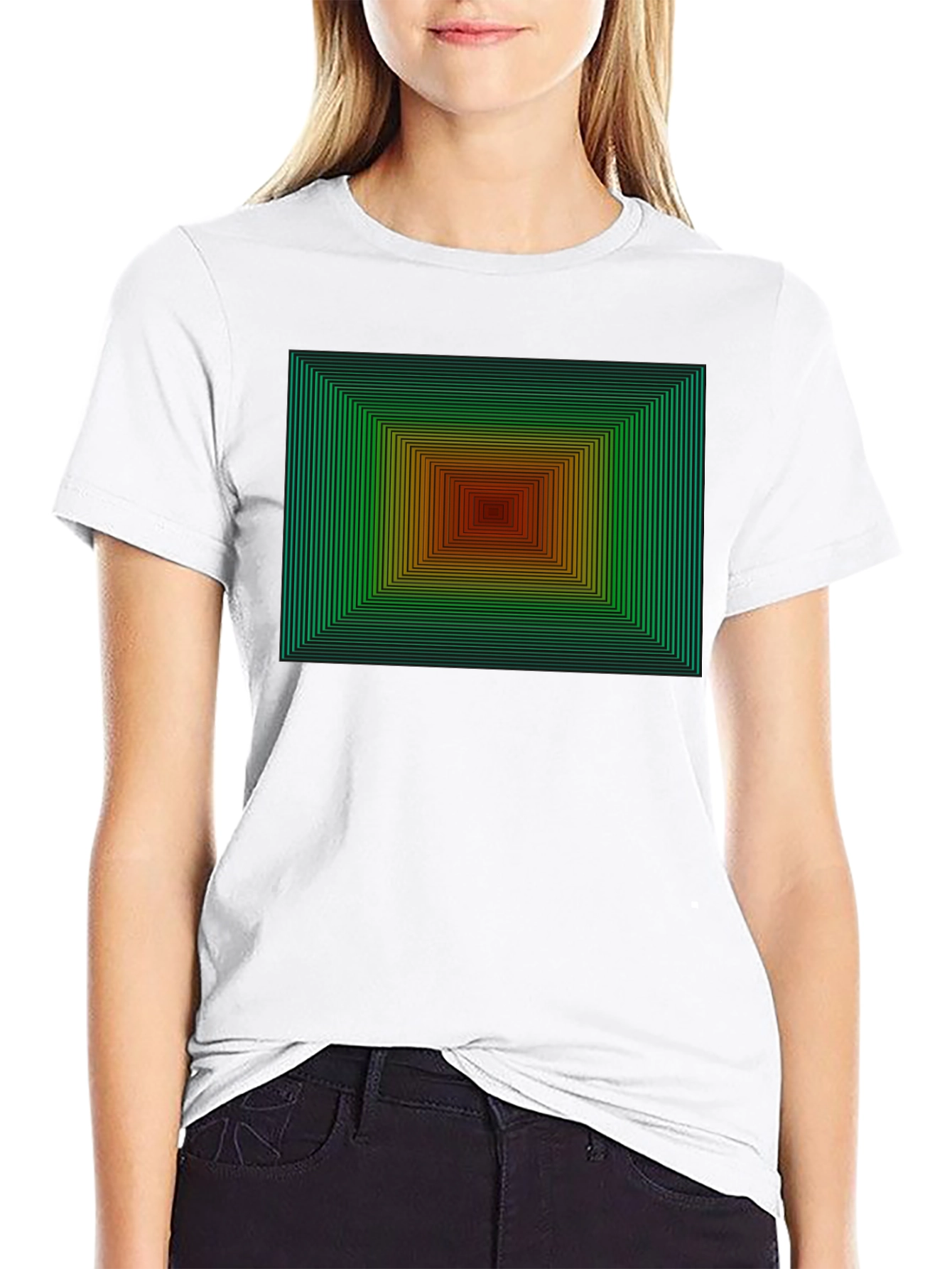 Geometric Gradient T-Shirt