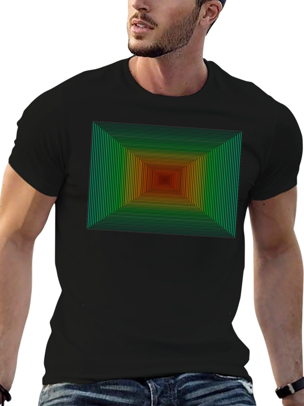 Geometric Gradient T-Shirt