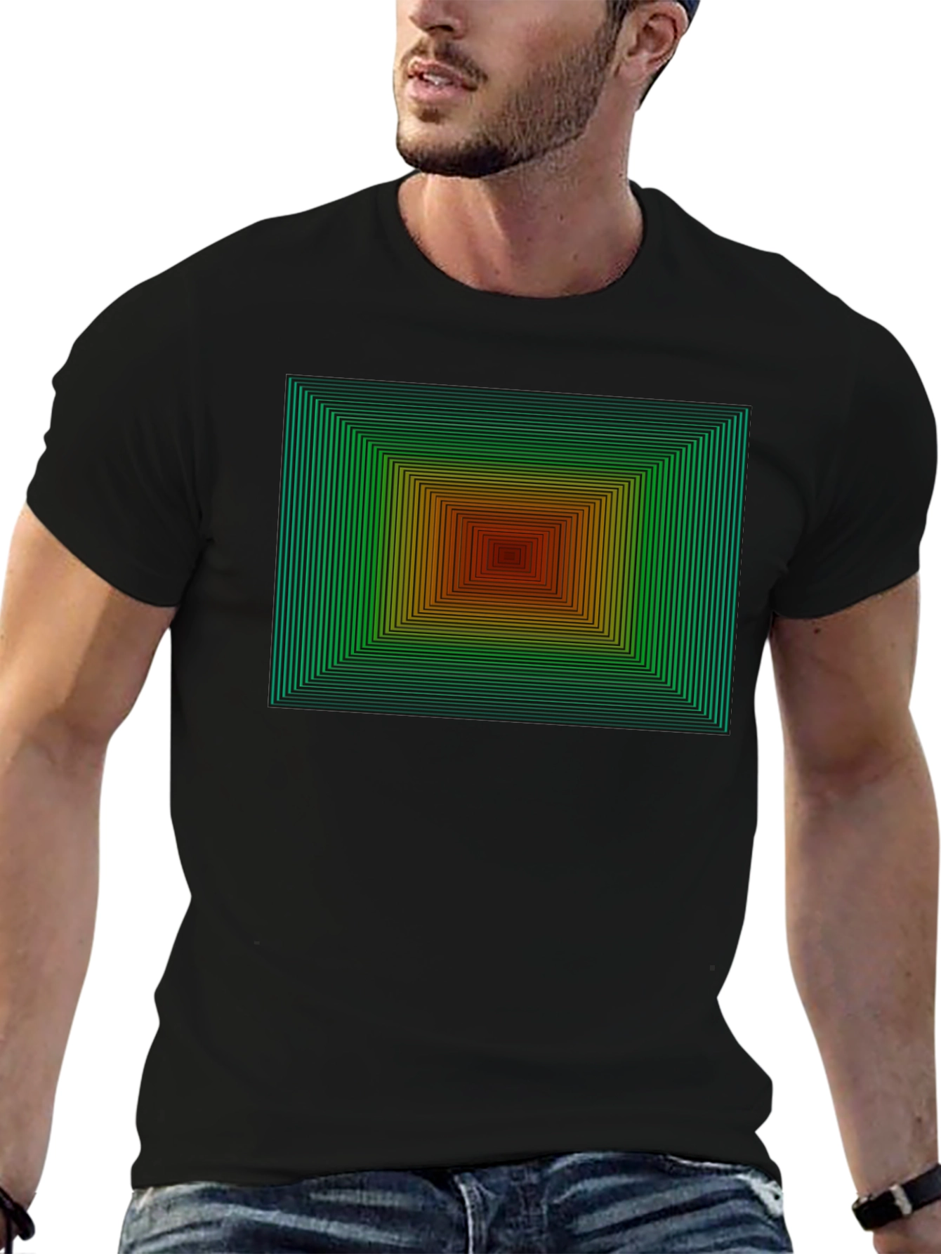 Geometric Gradient T-Shirt