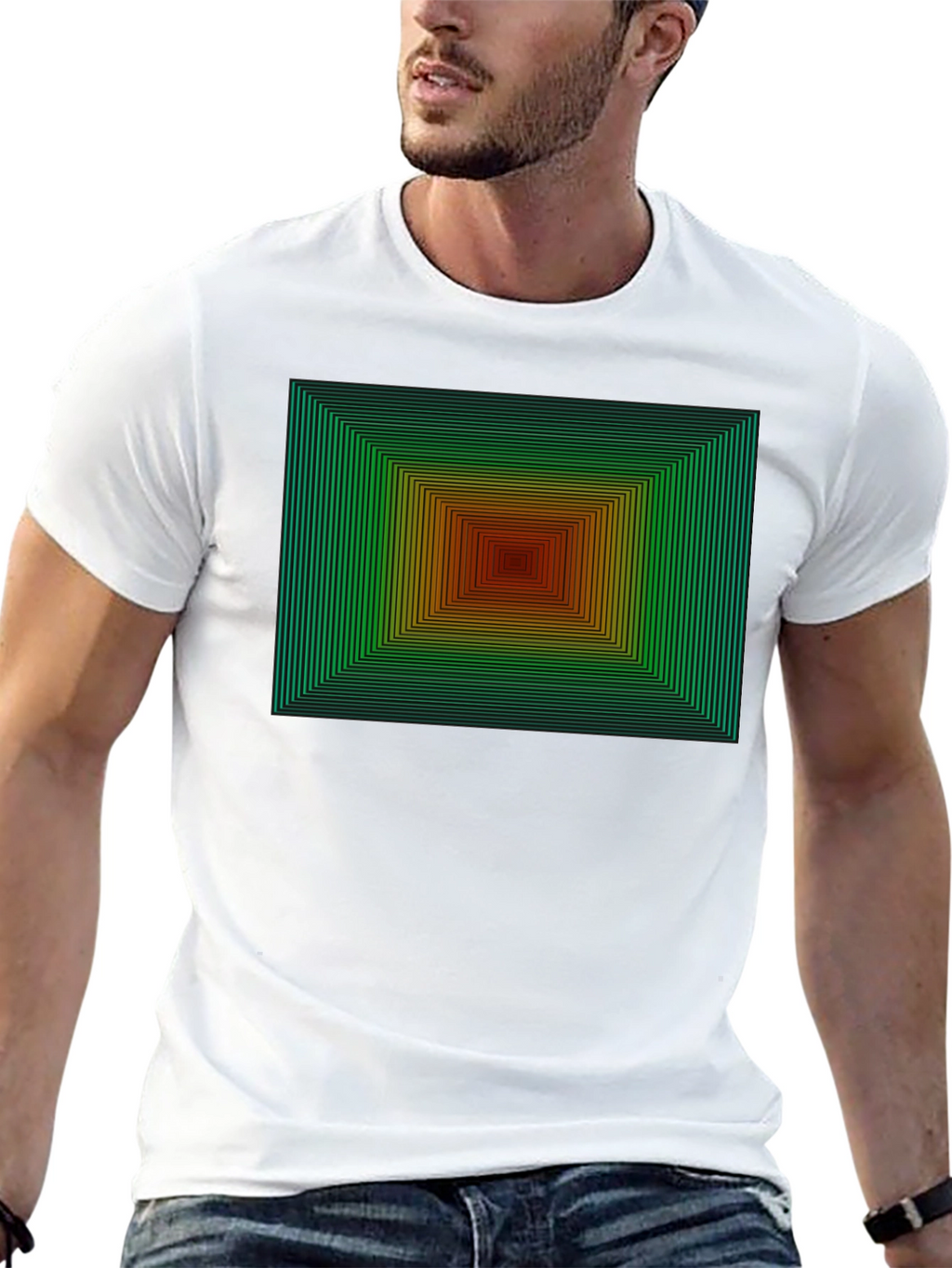Geometric Gradient T-Shirt