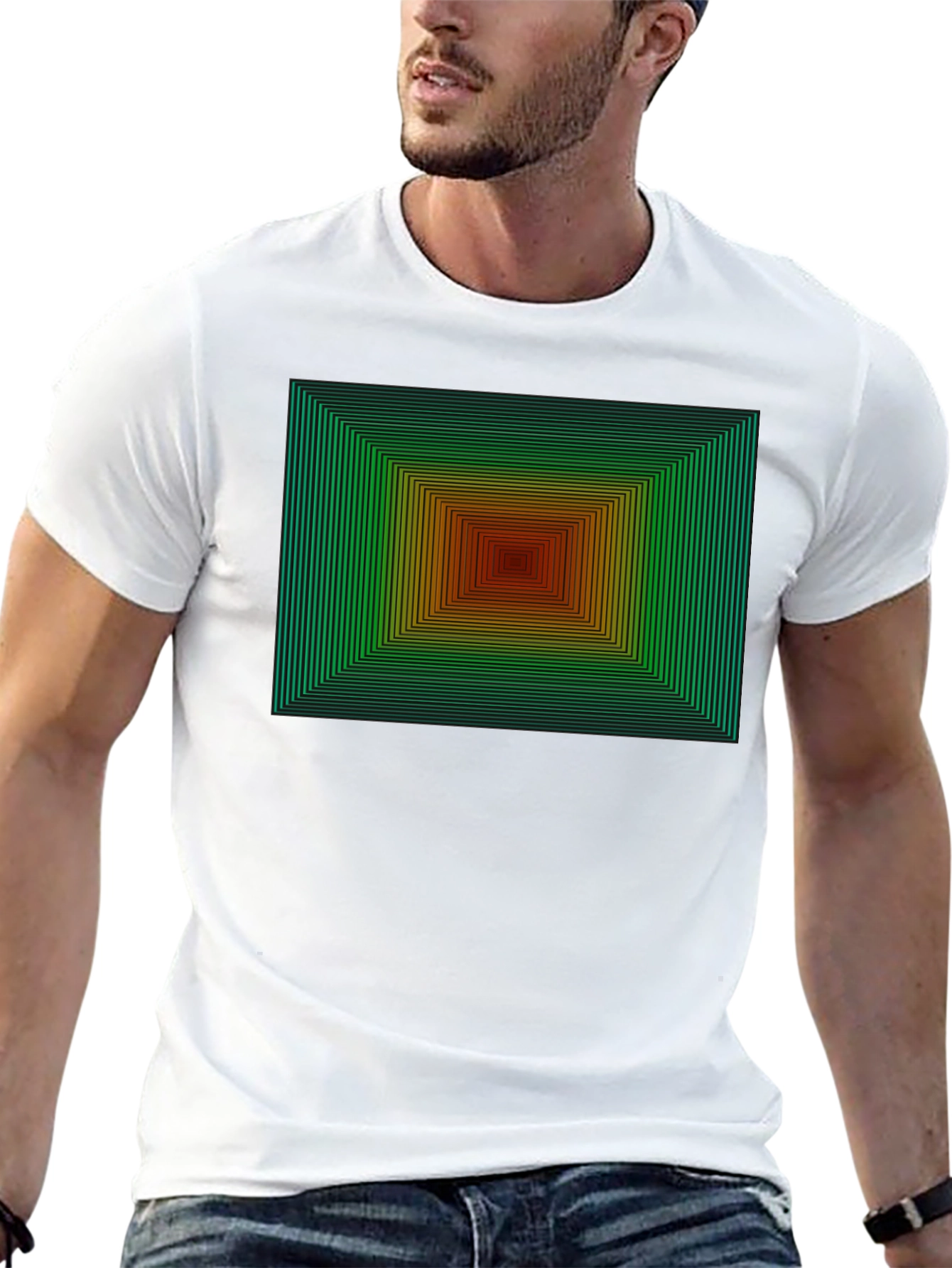 Geometric Gradient T-Shirt