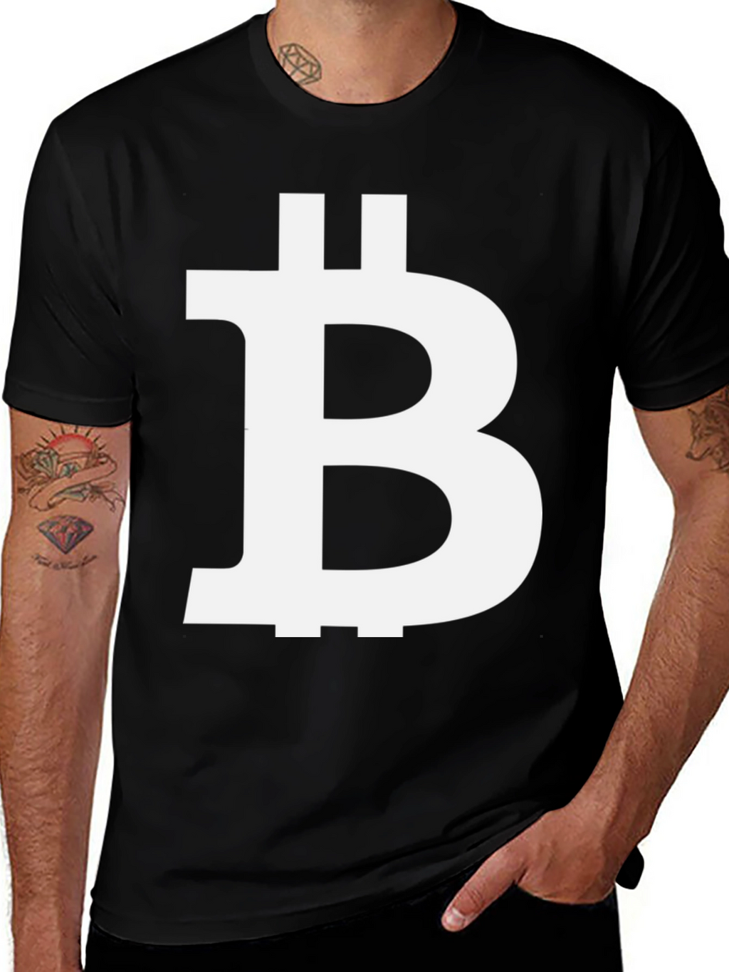 Bitcoin Black Graphic Tee - Crypto Currency T-Shirt