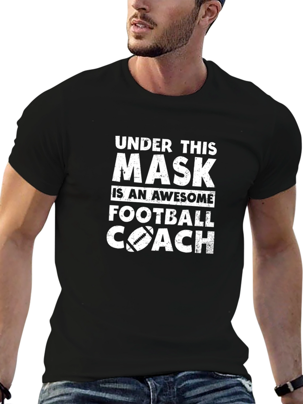 Awesome Football Coach Mask T-Shirt