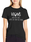 Vegan Future T-Shirt - Crew Neck Cotton Tee
