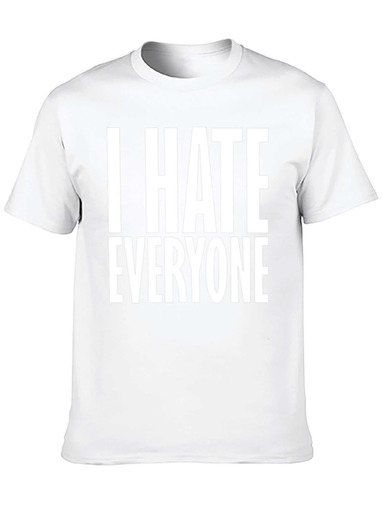 I Hate Everyone Black Graphic T-Shirt