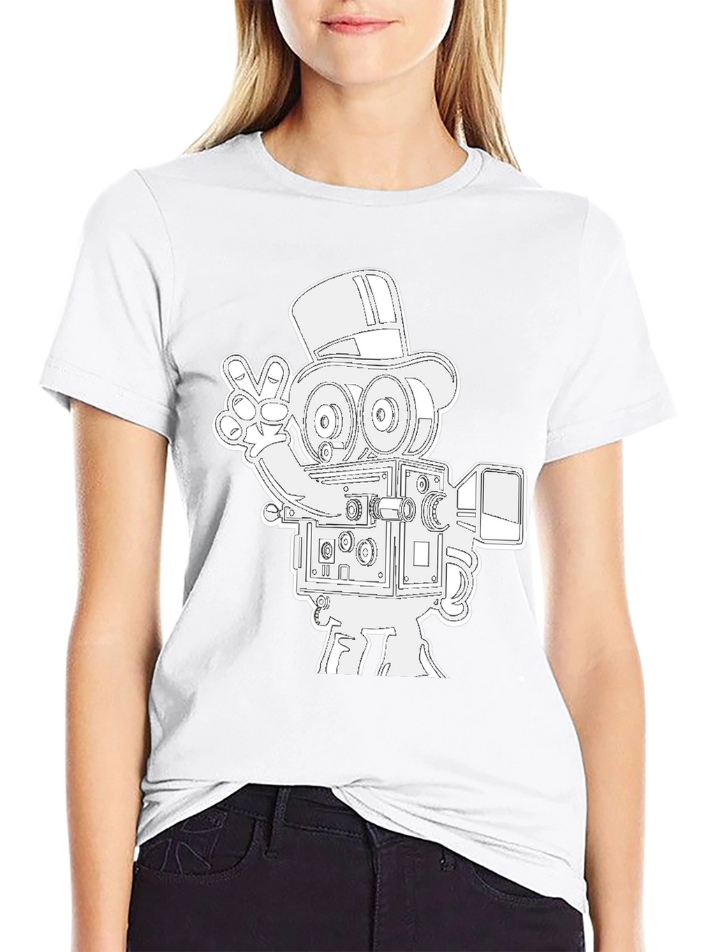 Retro Camera T-Shirt - Peace Out Film Lovers!
