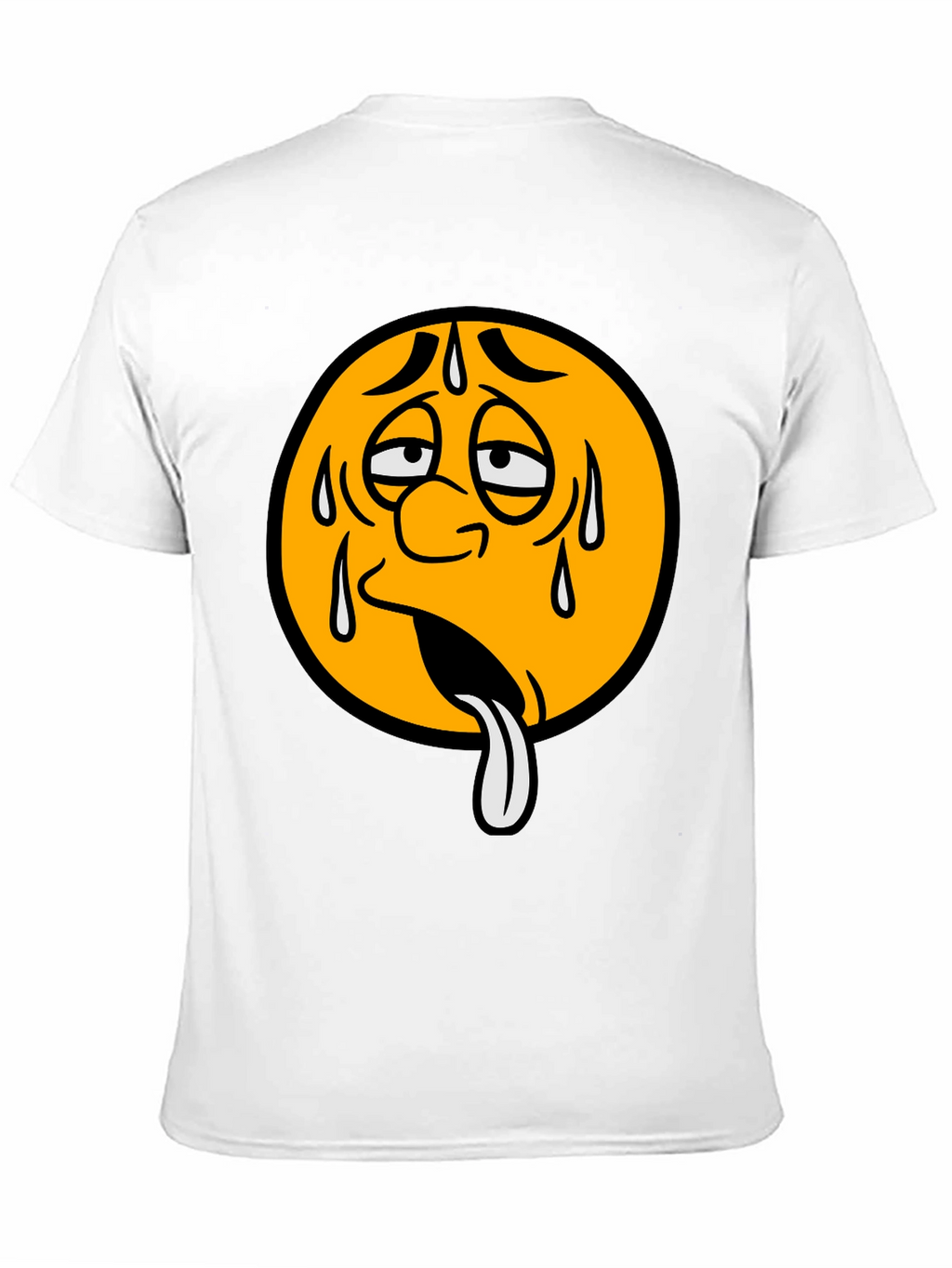 Sweating Emoji Graphic T-Shirt - Unisex
