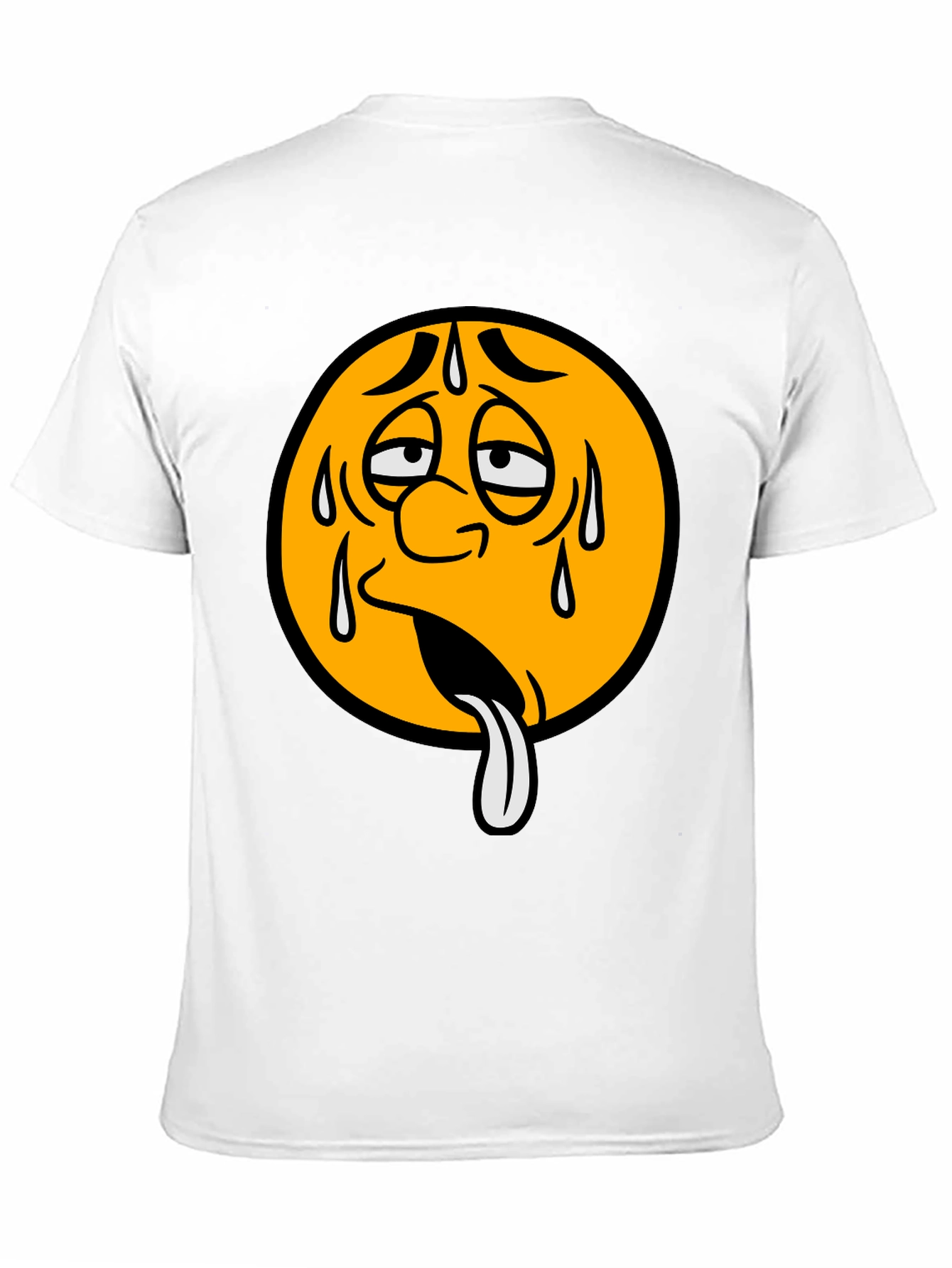 Sweating Emoji Graphic T-Shirt - Unisex
