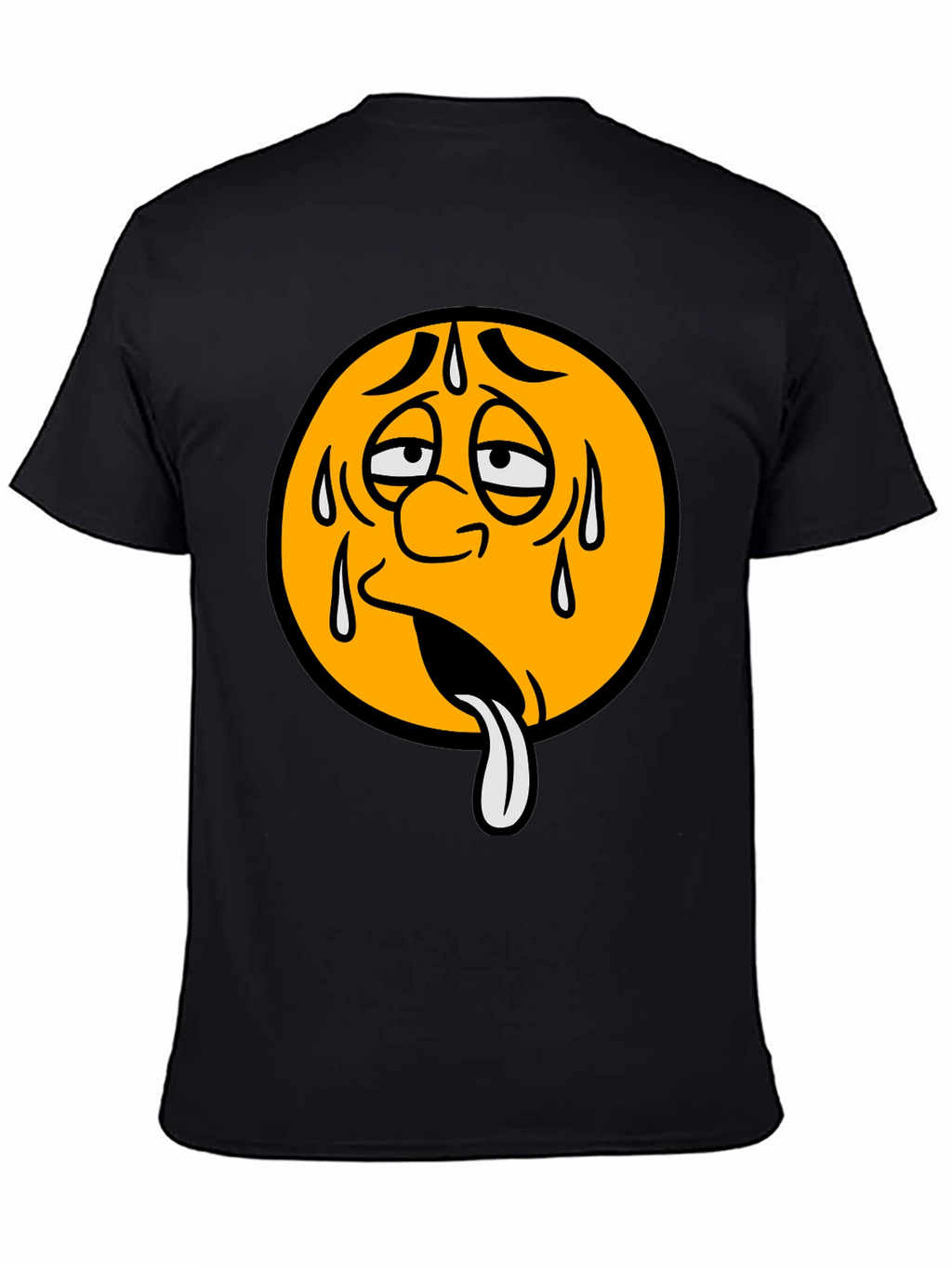 Sweating Emoji Graphic T-Shirt - Unisex