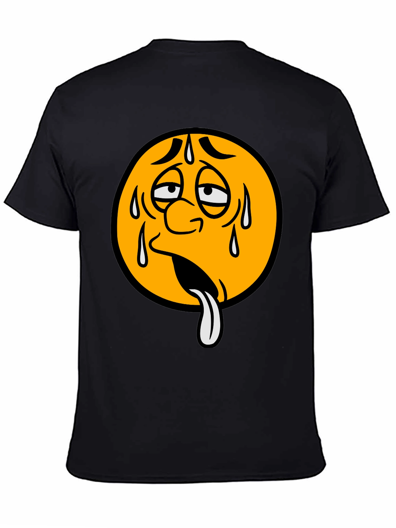 Sweating Emoji Graphic T-Shirt - Unisex