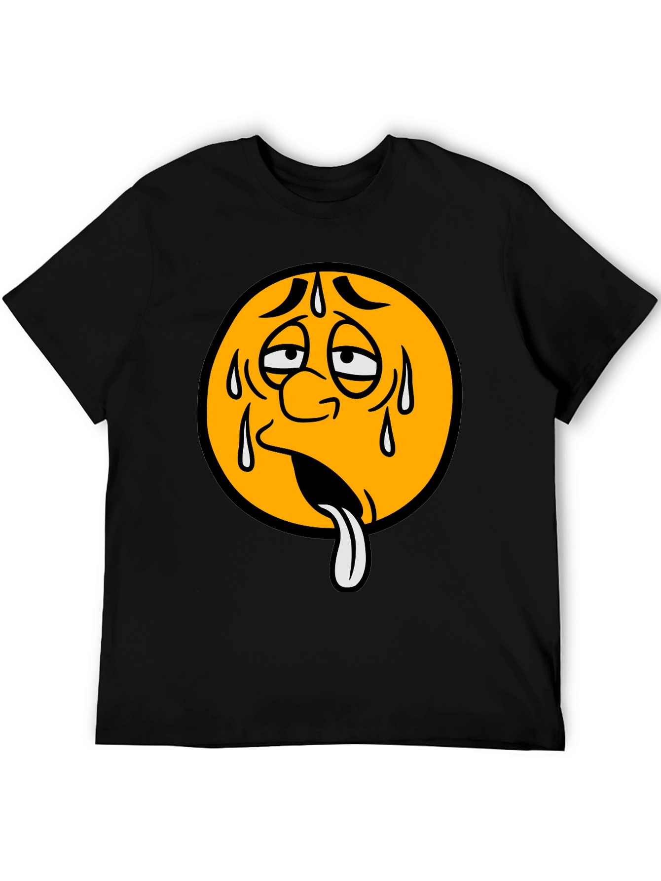 Sweating Emoji Graphic T-Shirt - Unisex