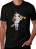 Unicorn Trumpet Black T-Shirt