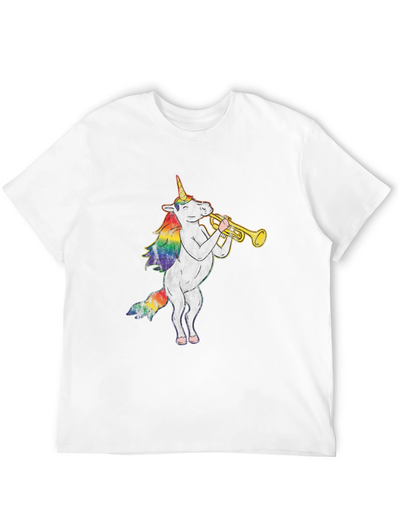 Unicorn Trumpet Black T-Shirt