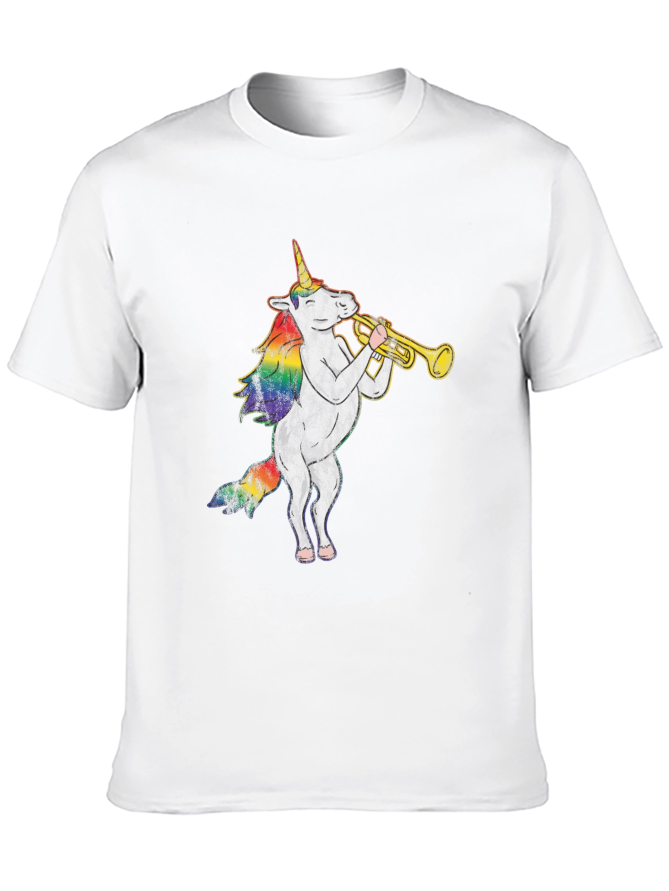 Unicorn Trumpet Black T-Shirt