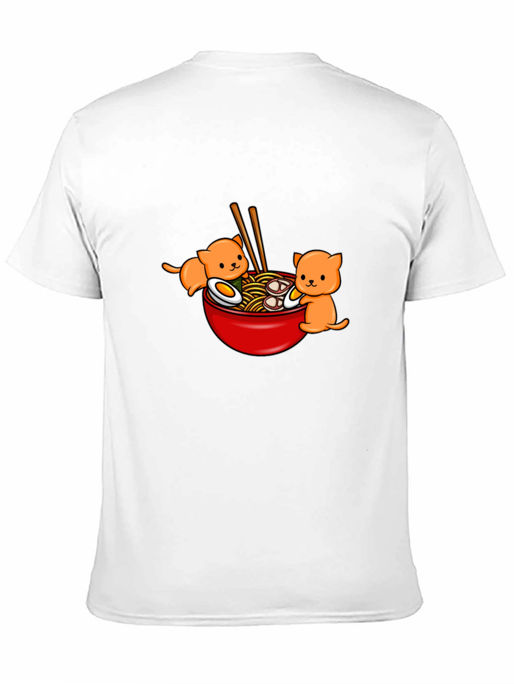 Ramen Cat T-Shirt - Cute Kawaii Noodle Bowl Tee
