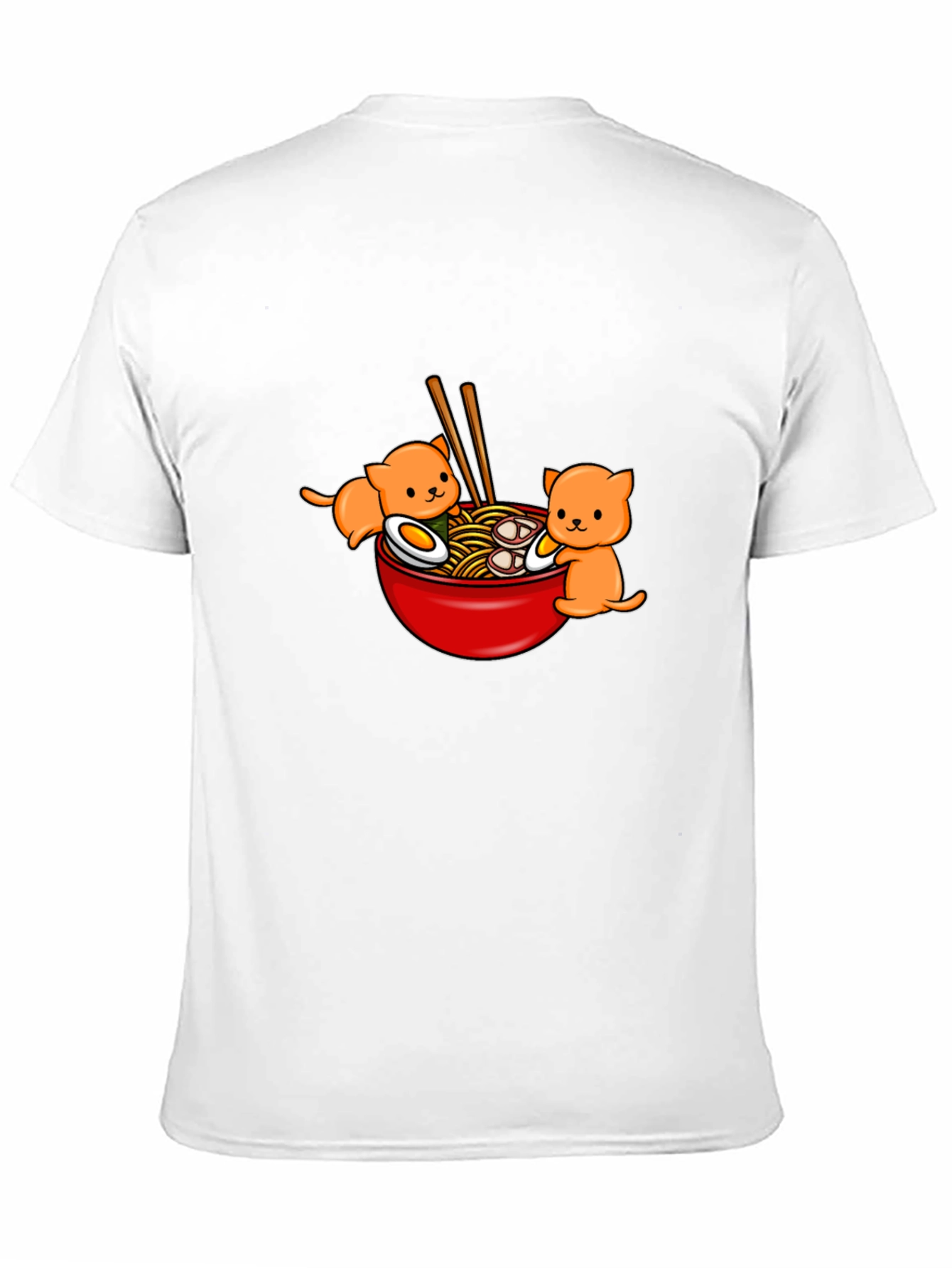 Ramen Cat T-Shirt - Cute Kawaii Noodle Bowl Tee