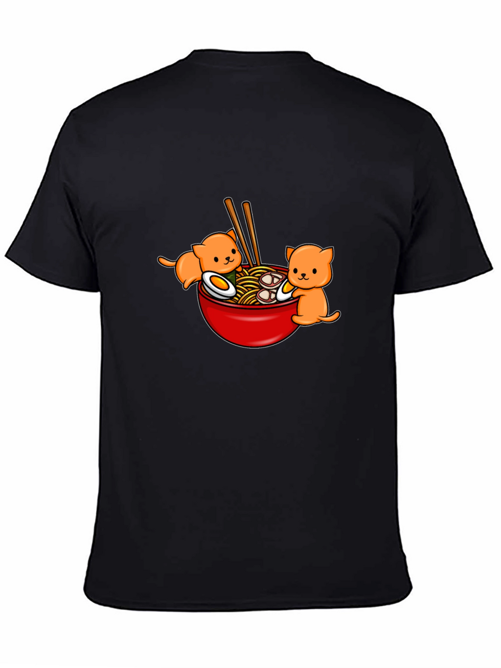 Ramen Cat T-Shirt - Cute Kawaii Noodle Bowl Tee