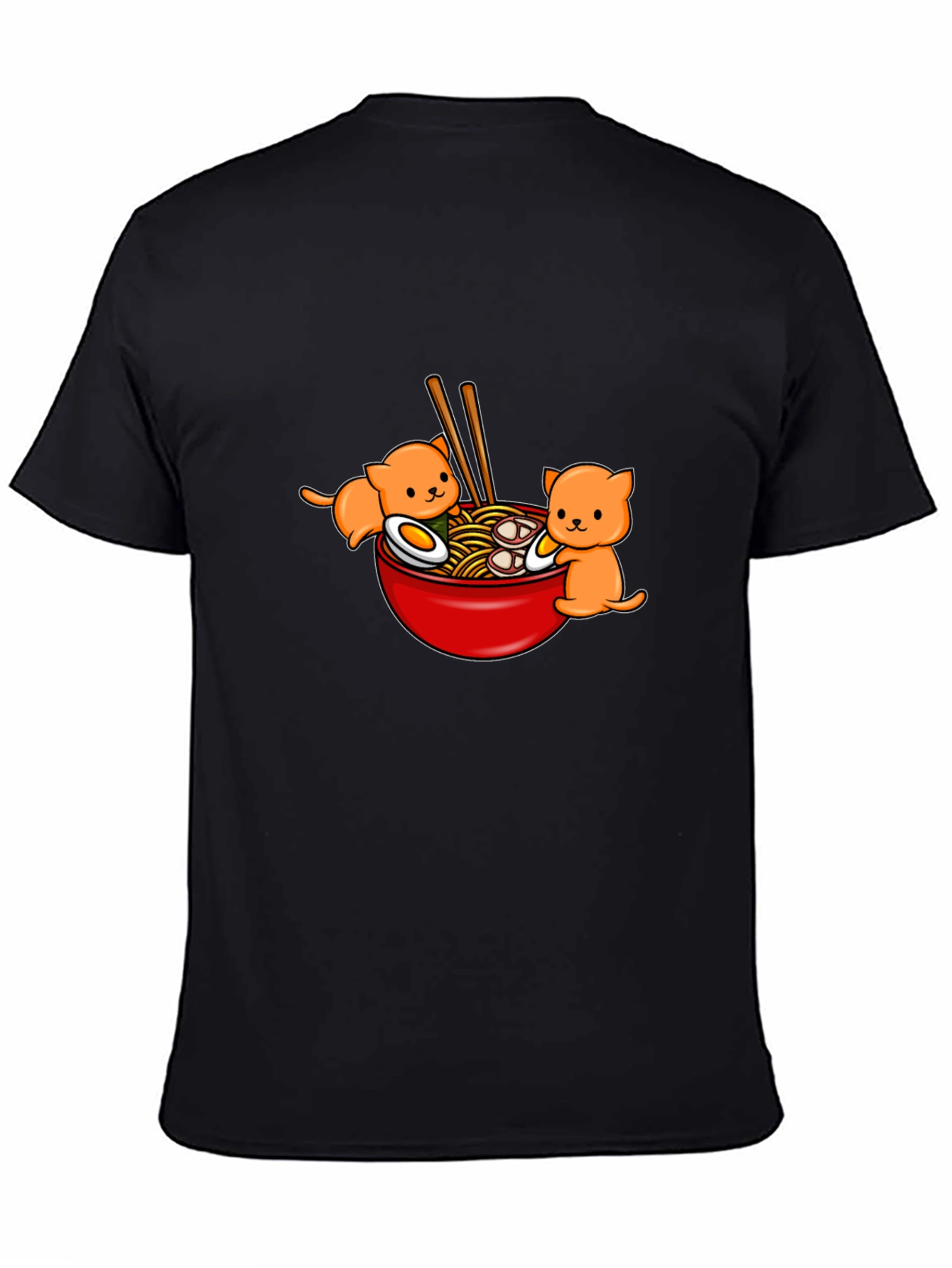 Ramen Cat T-Shirt - Cute Kawaii Noodle Bowl Tee
