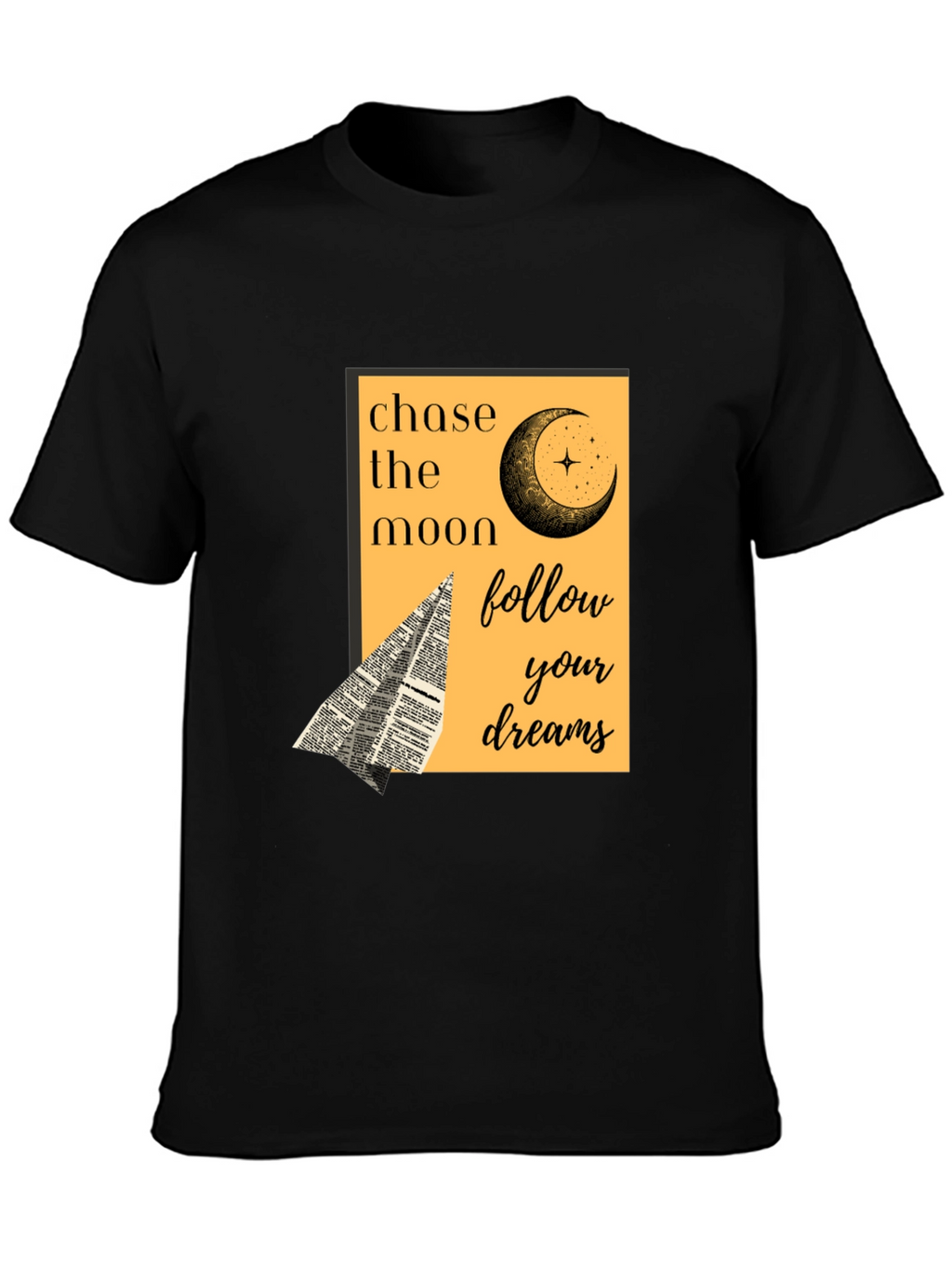 Chase the Moon Graphic Tee - Follow Your Dreams