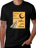 Chase the Moon Graphic Tee - Follow Your Dreams