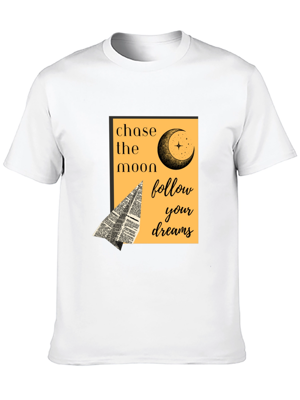 Chase the Moon Graphic Tee - Follow Your Dreams