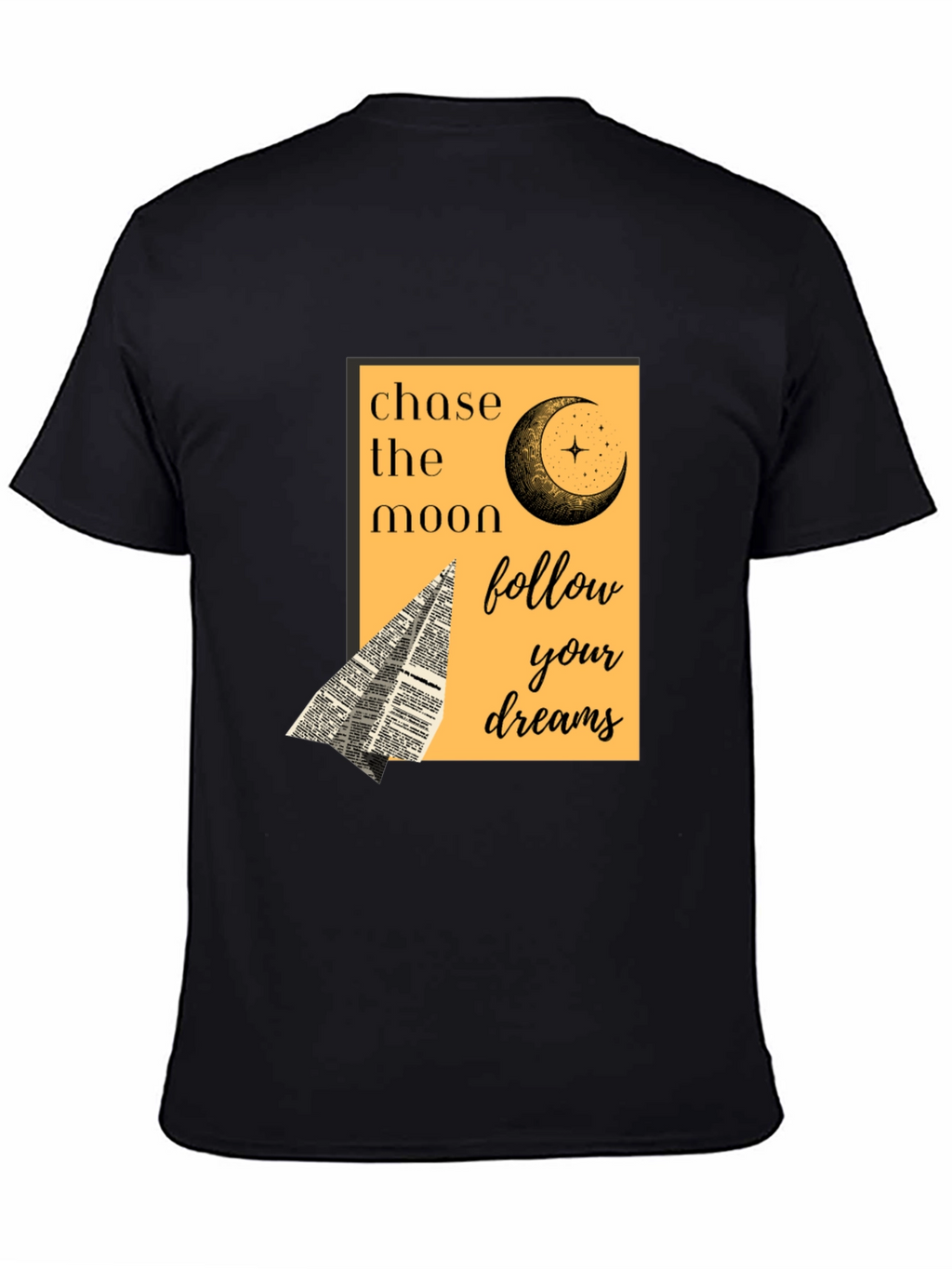 Chase the Moon Graphic Tee - Follow Your Dreams