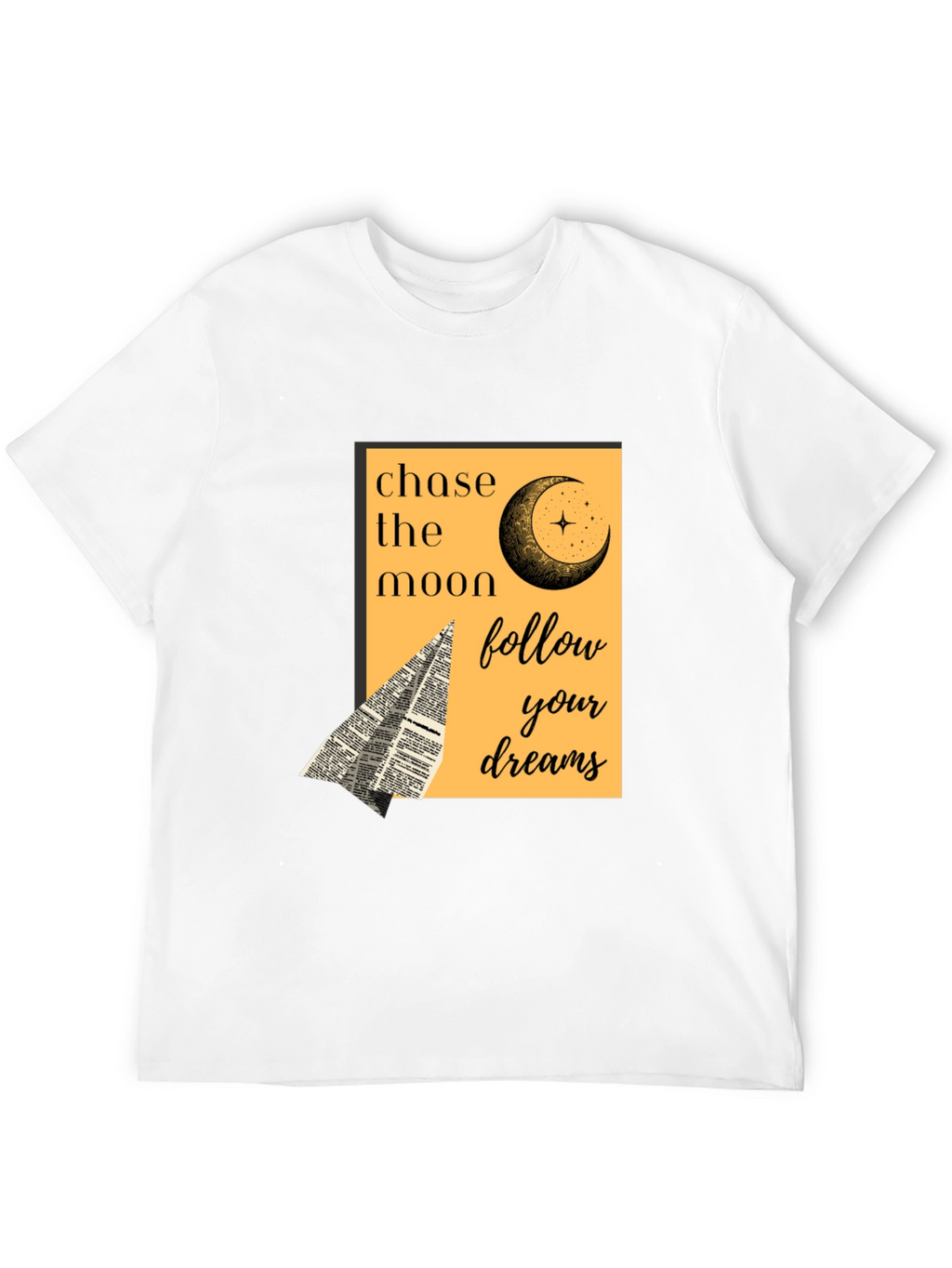 Chase the Moon Graphic Tee - Follow Your Dreams