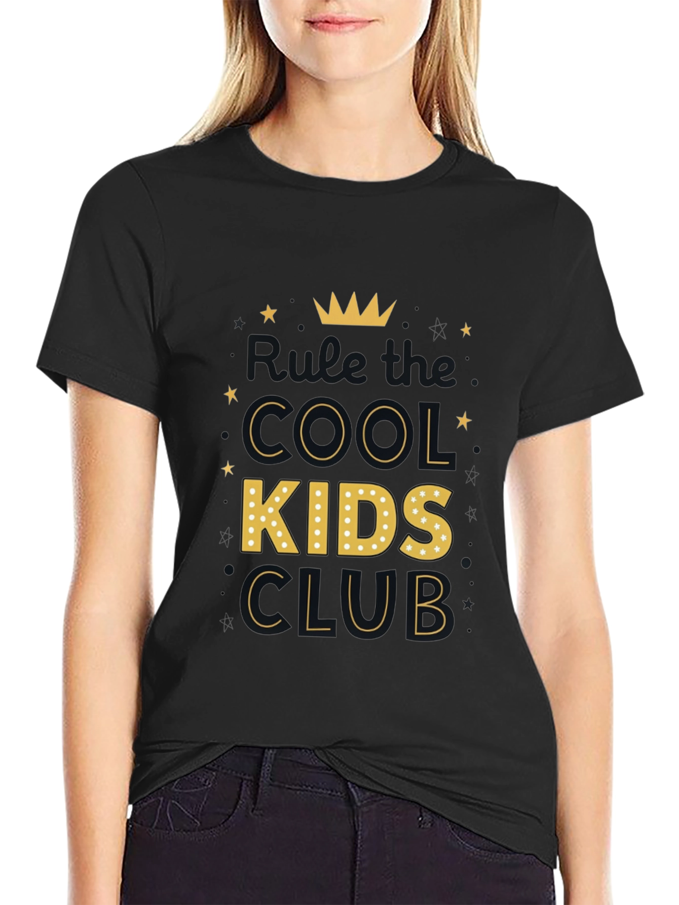 Cool Kids Club Black Graphic Tee