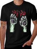 Monster Paw Graphic Black T-Shirt