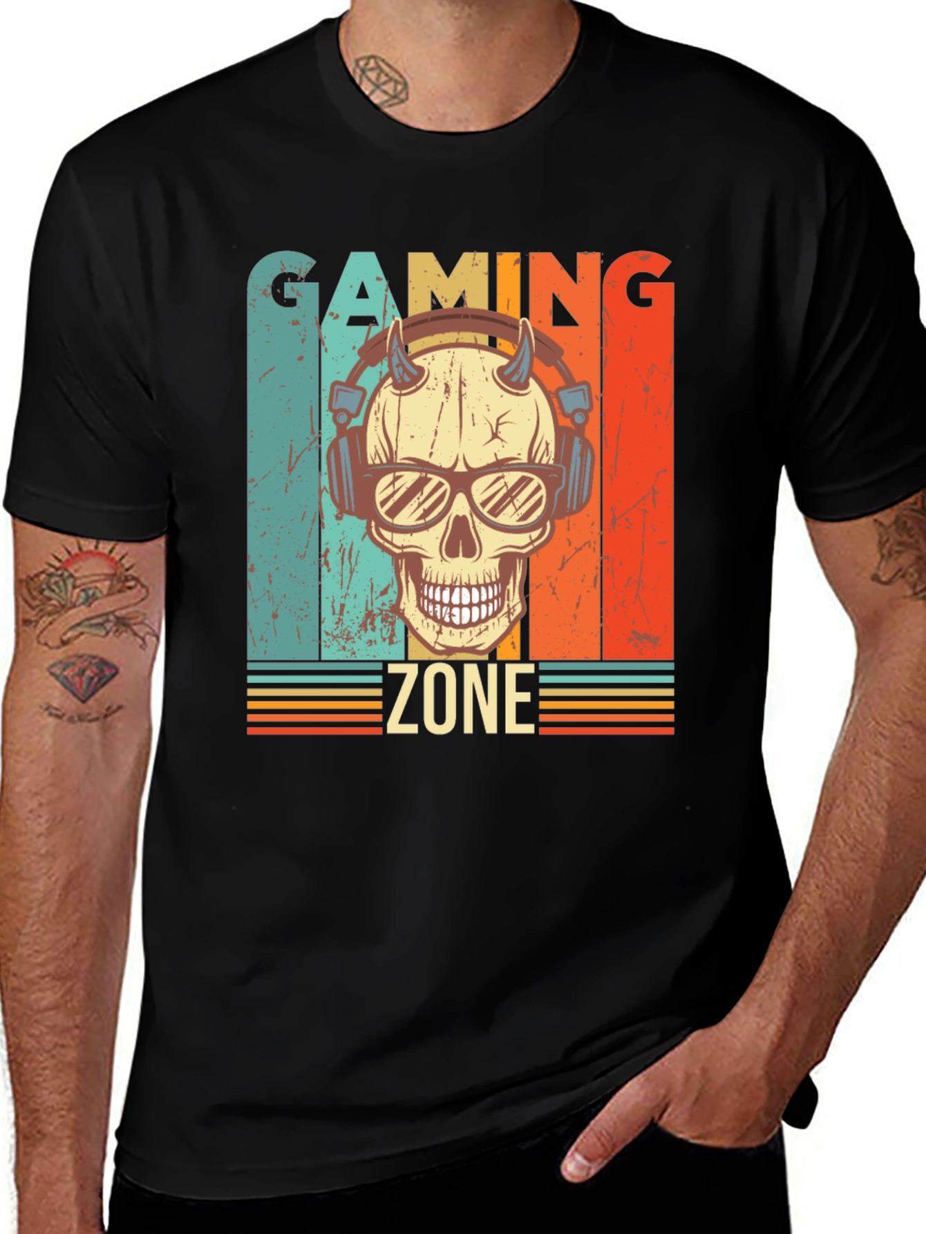 Gaming Zone Skull Graphic Tee