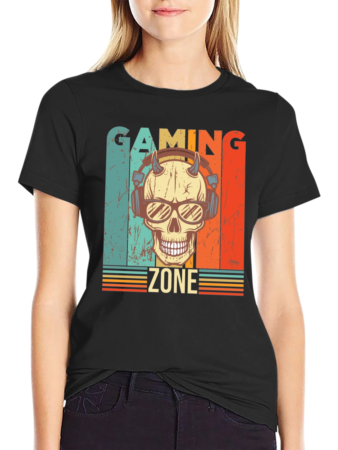 Gaming Zone Skull Graphic Tee