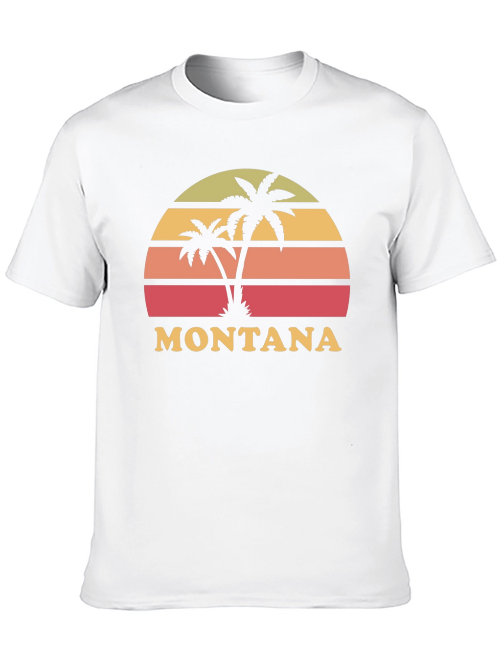 Montana Palm Sunset Graphic Tee - Black