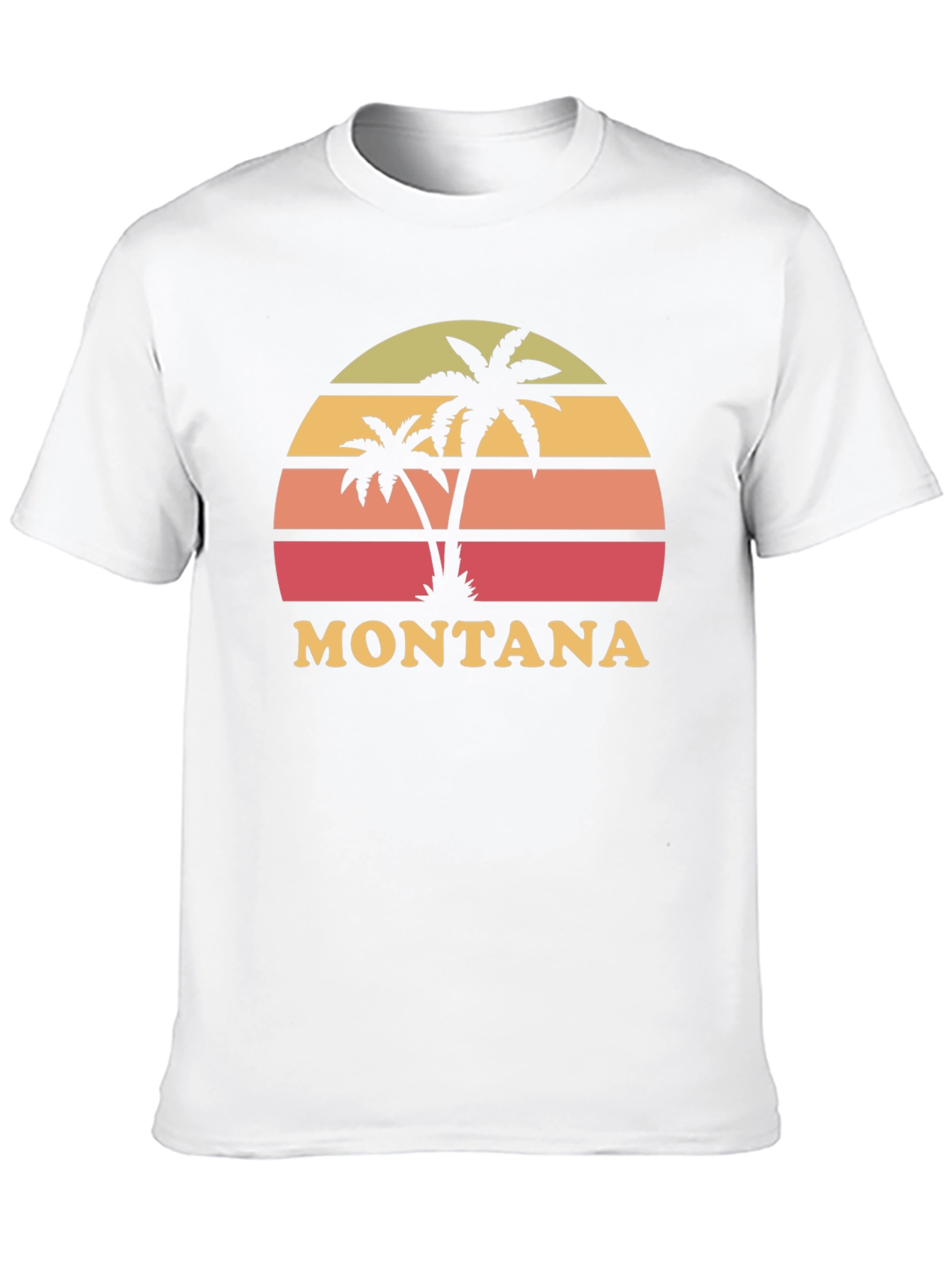 Montana Palm Sunset Graphic Tee - Black