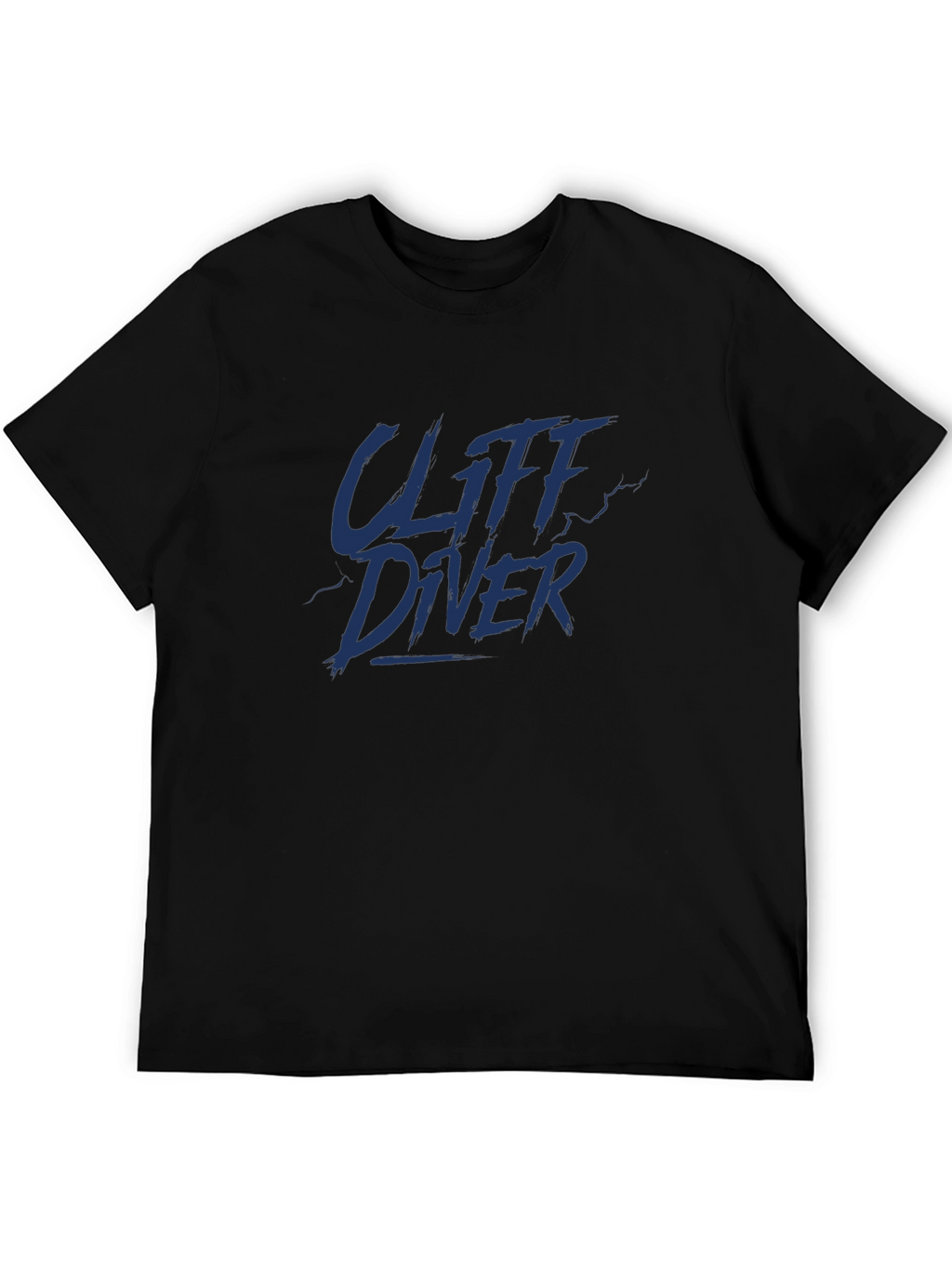 Cliff Diver Graphic Tee - Dark Blue Print