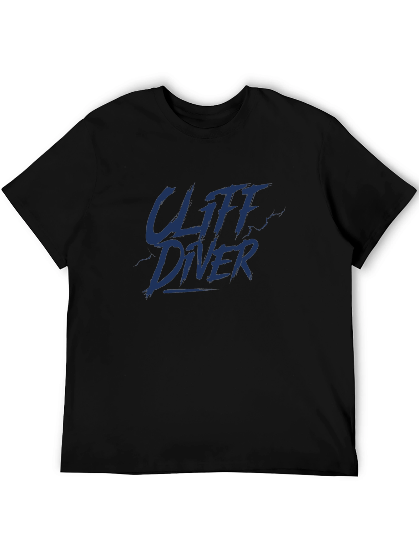 Cliff Diver Graphic Tee - Dark Blue Print