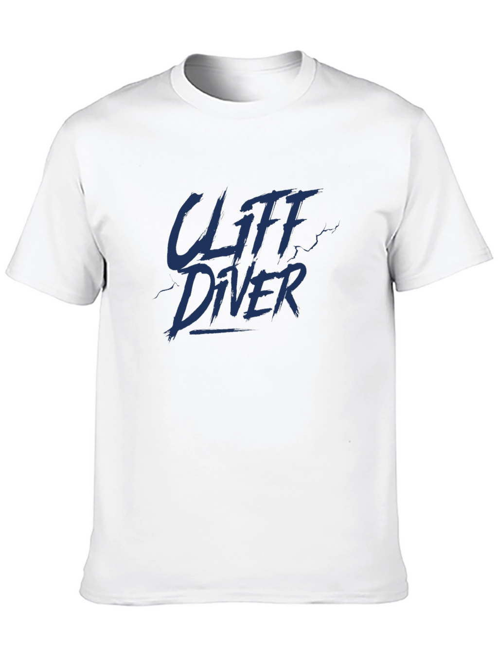 Cliff Diver Graphic Tee - Dark Blue Print