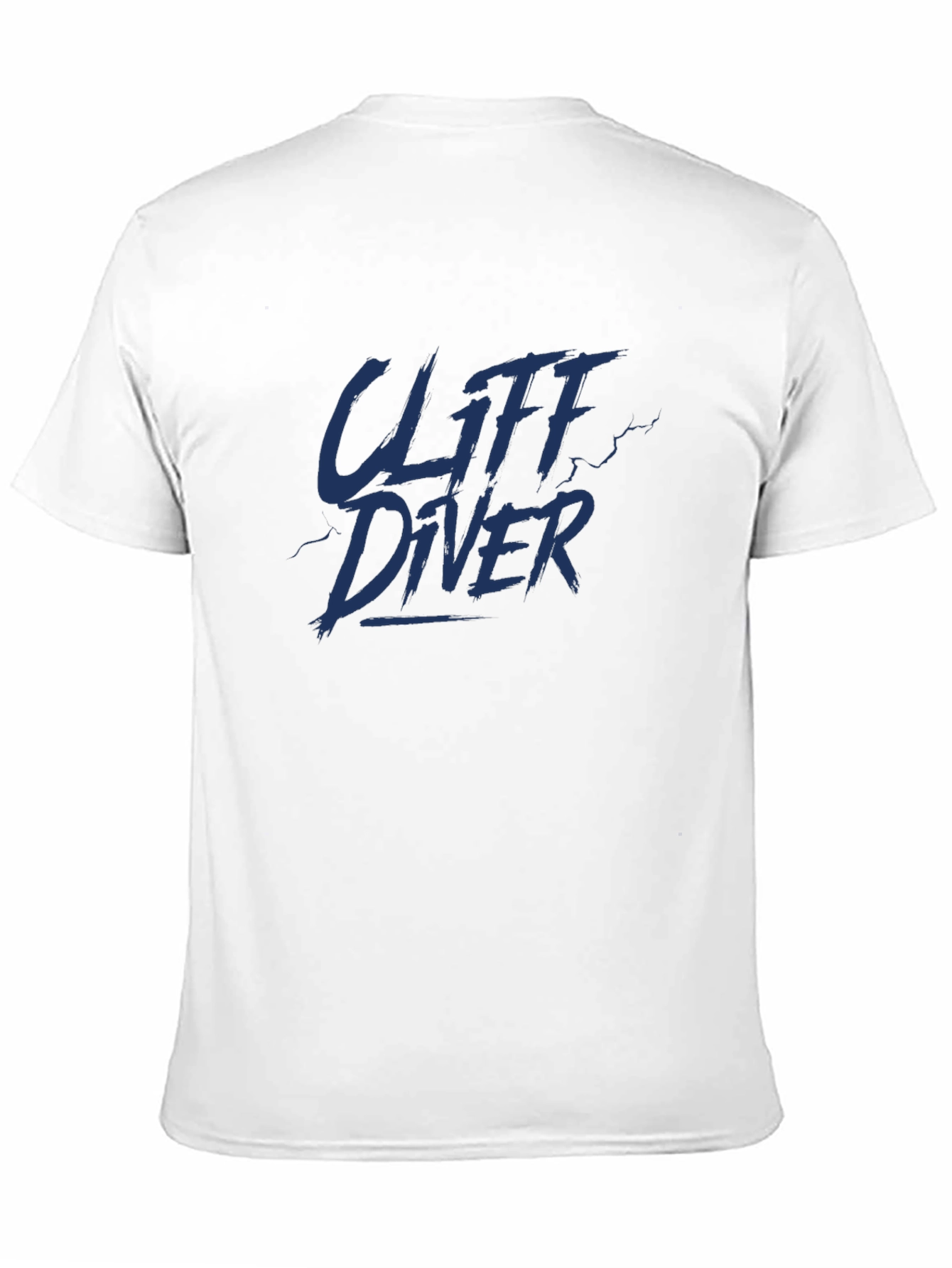 Cliff Diver Graphic Tee - Dark Blue Print