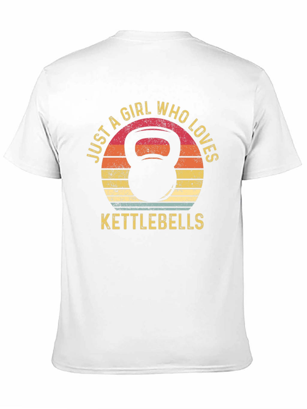 Just A Girl Who Loves Kettlebells Black T-Shirt