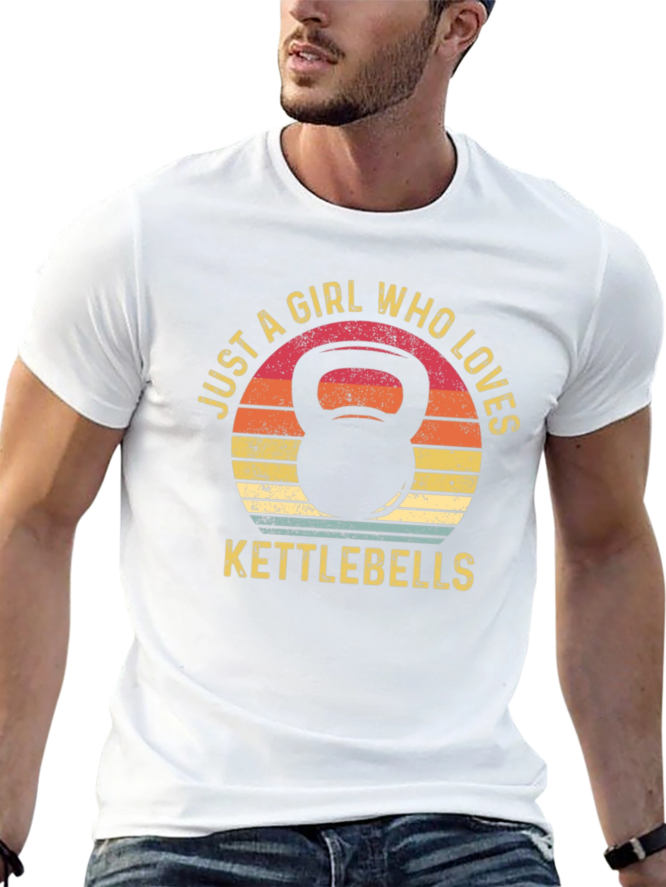 Just A Girl Who Loves Kettlebells Black T-Shirt