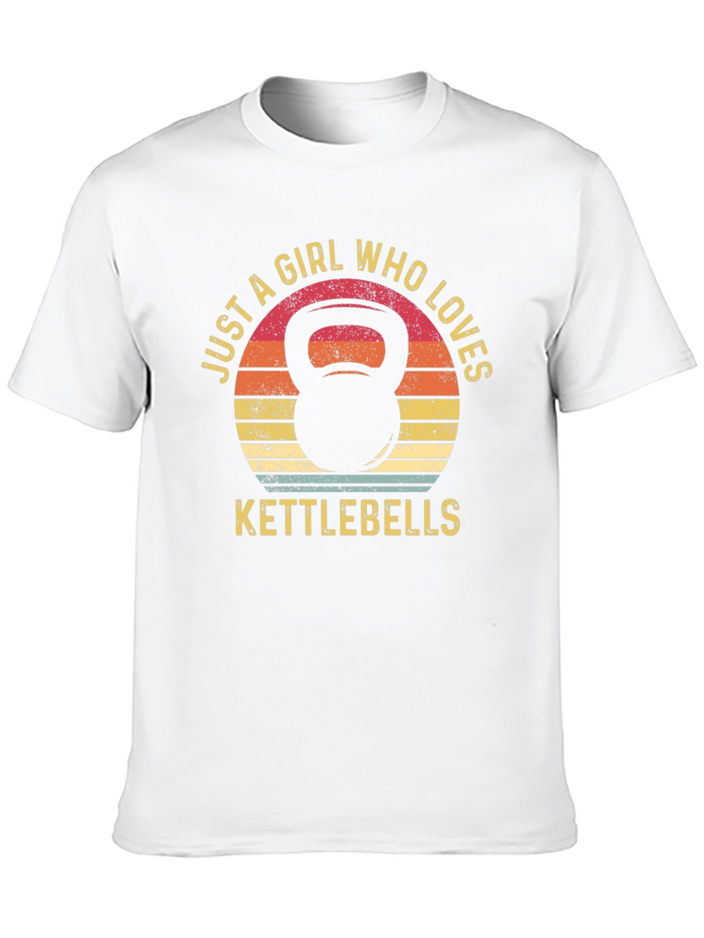 Just A Girl Who Loves Kettlebells Black T-Shirt