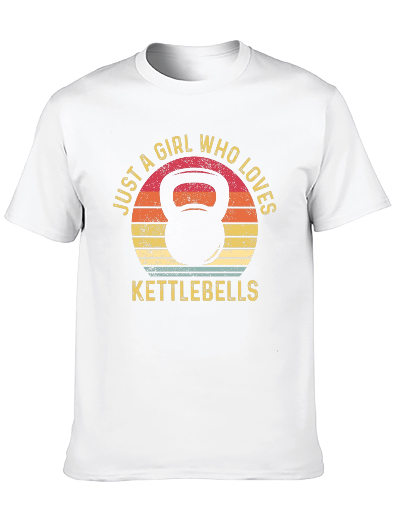 Just A Girl Who Loves Kettlebells Black T-Shirt