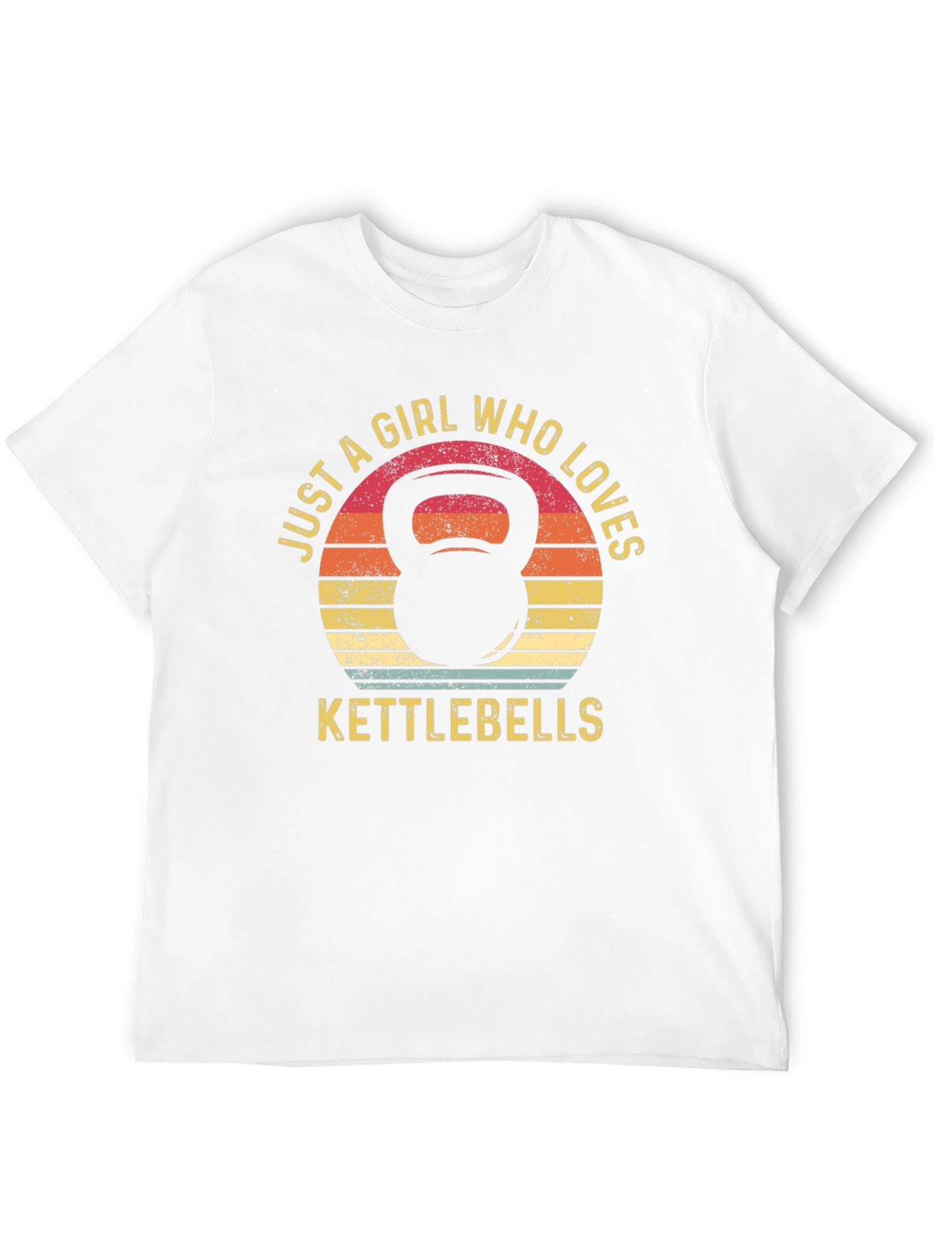 Just A Girl Who Loves Kettlebells Black T-Shirt