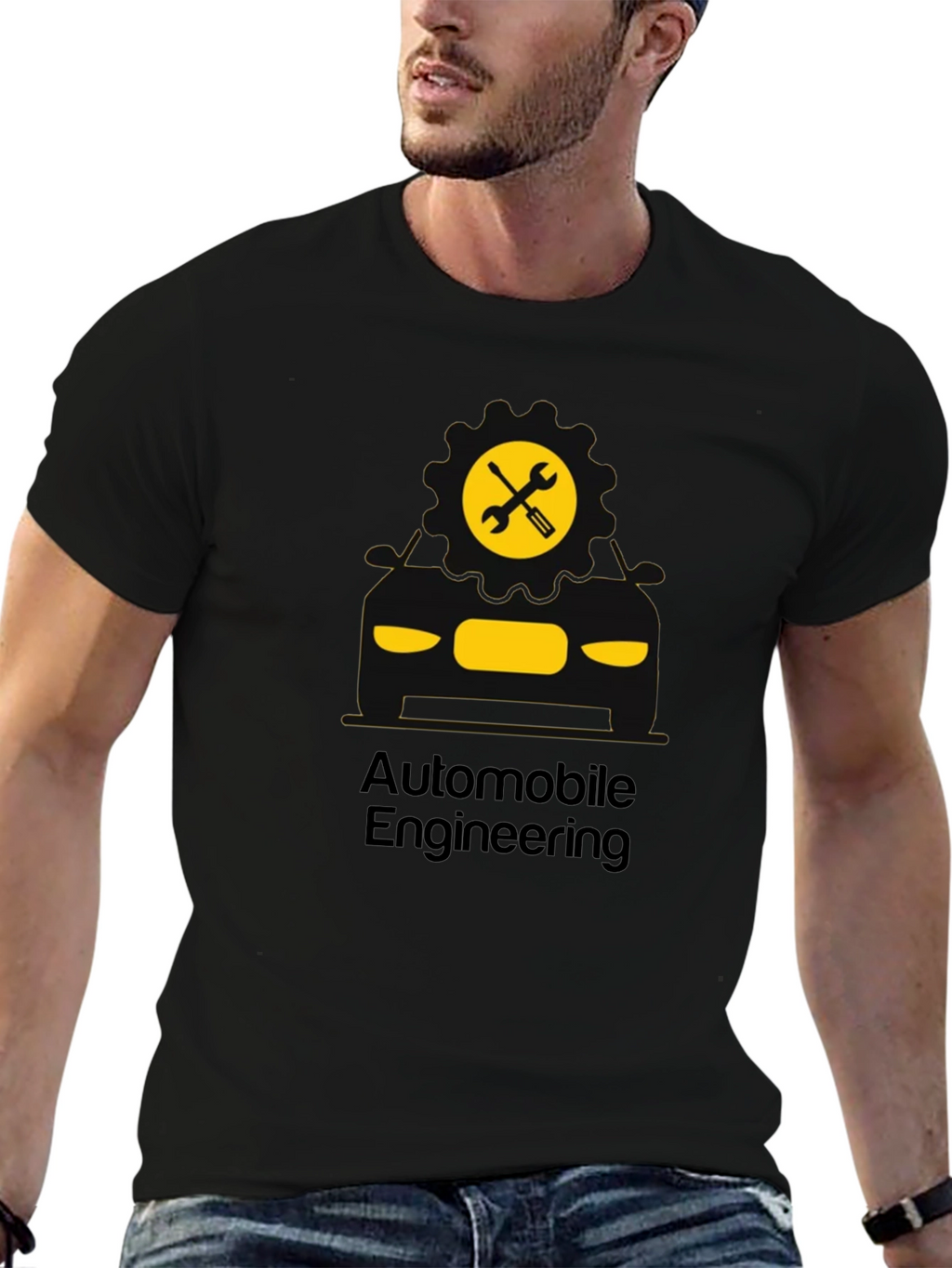 Automobile Engineering T-Shirt - Black Graphic Tee