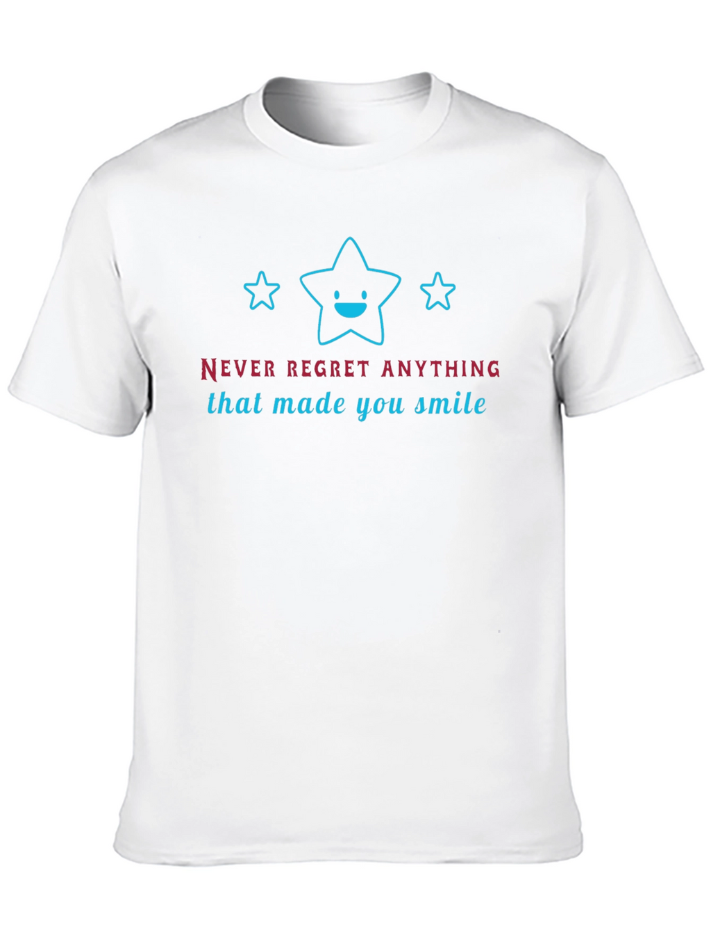 Smile Stars Graphic Tee - Mens Black T-Shirt