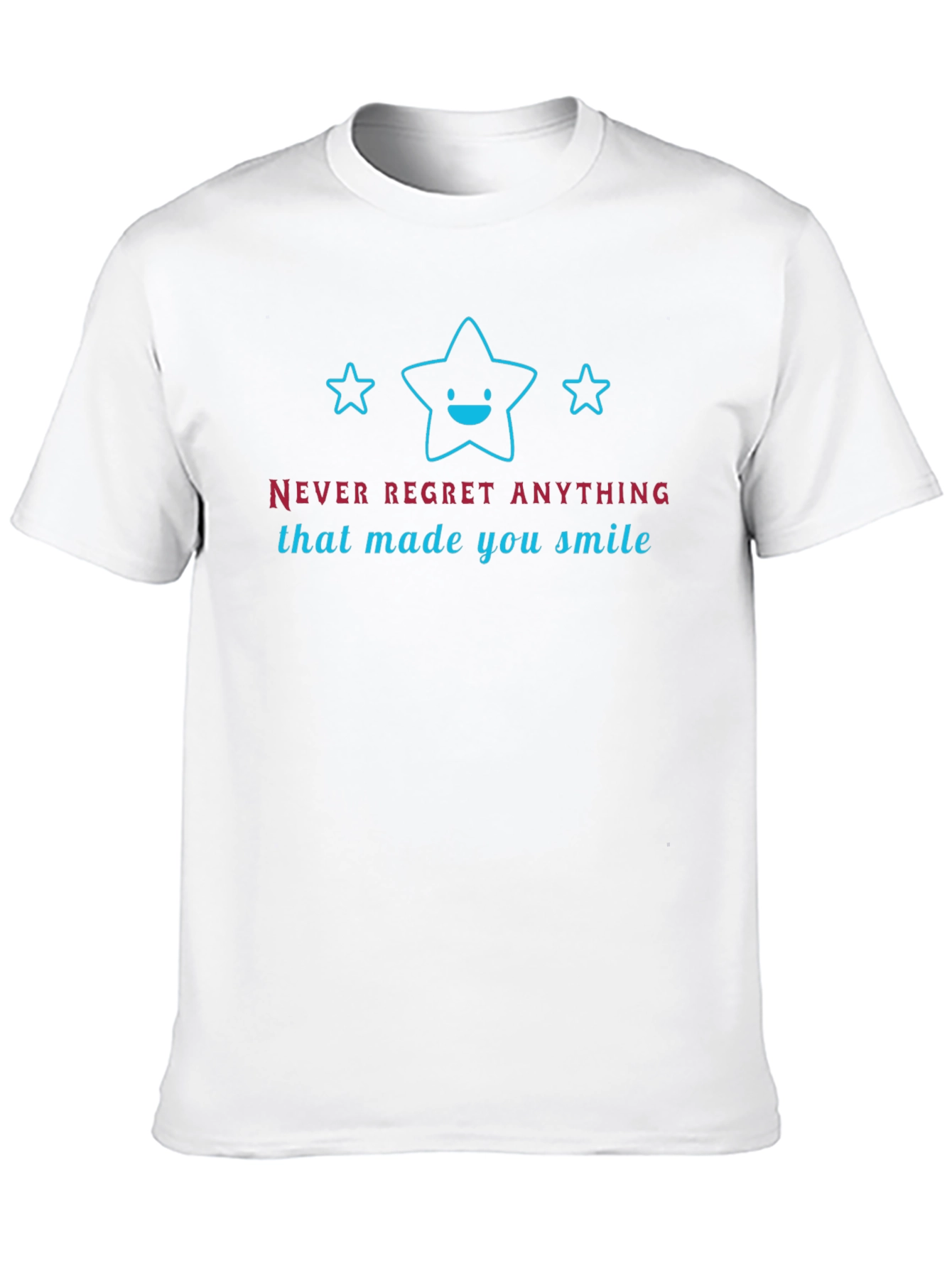 Smile Stars Graphic Tee - Mens Black T-Shirt